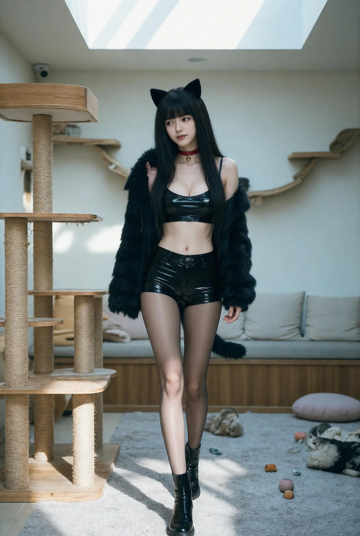 AIG  No.668  九歌lina猫系女友皮裤 - 11