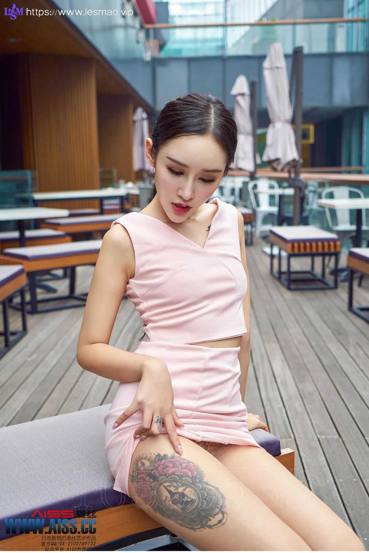 AISS 爱丝 No.109 Modo 性感欣杨街角美人 - 127