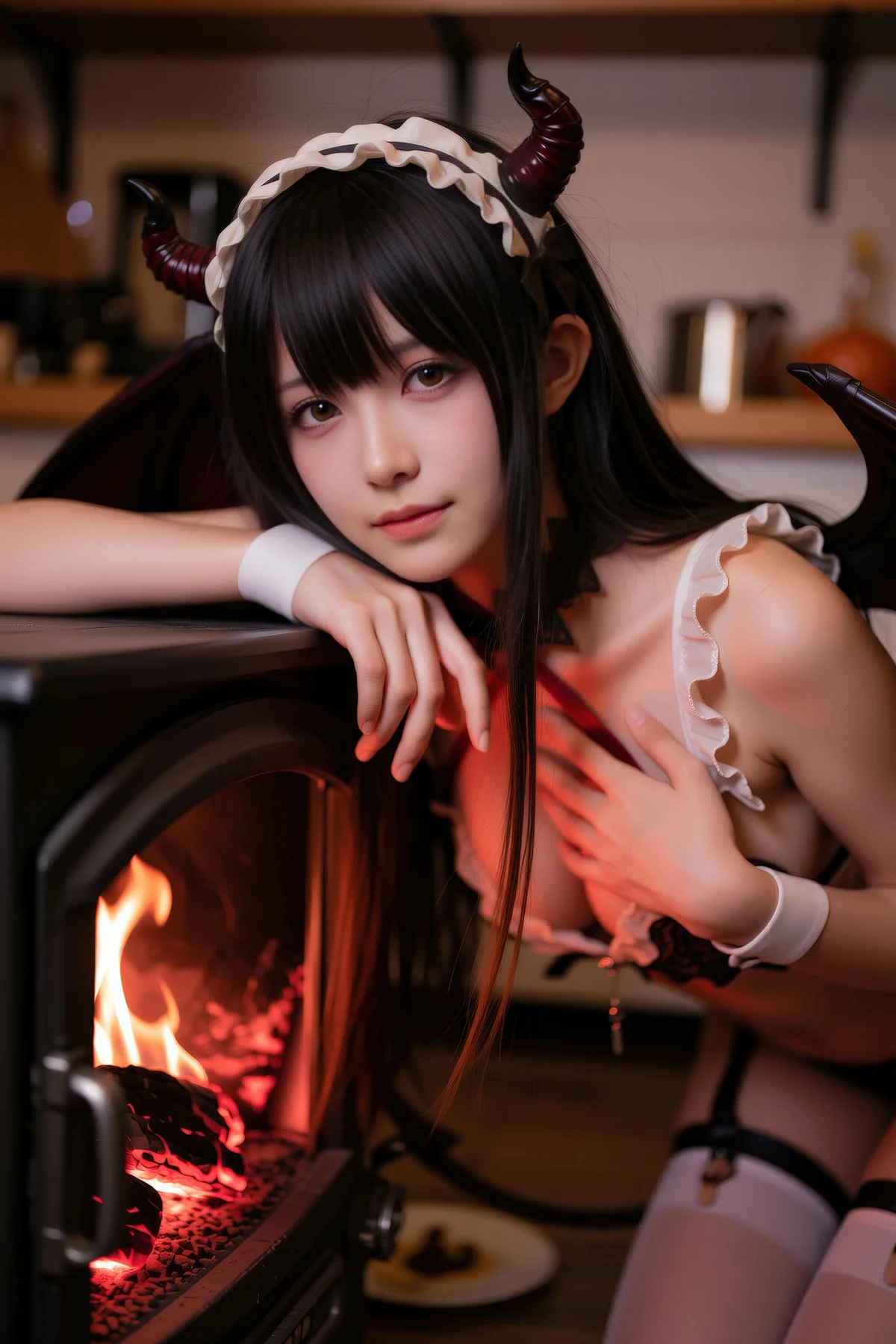 AURA  No.001 少女萝莉之恶魔女仆 魅魔女仆 - 54