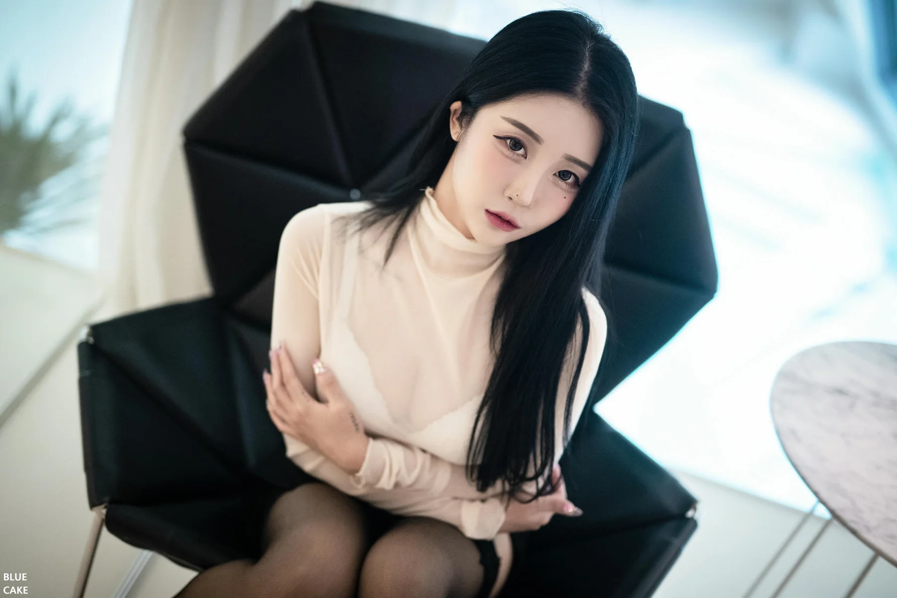 BLUECAKE No.010 Bomi & Lover爆乳黑丝香肩美腿 - 27