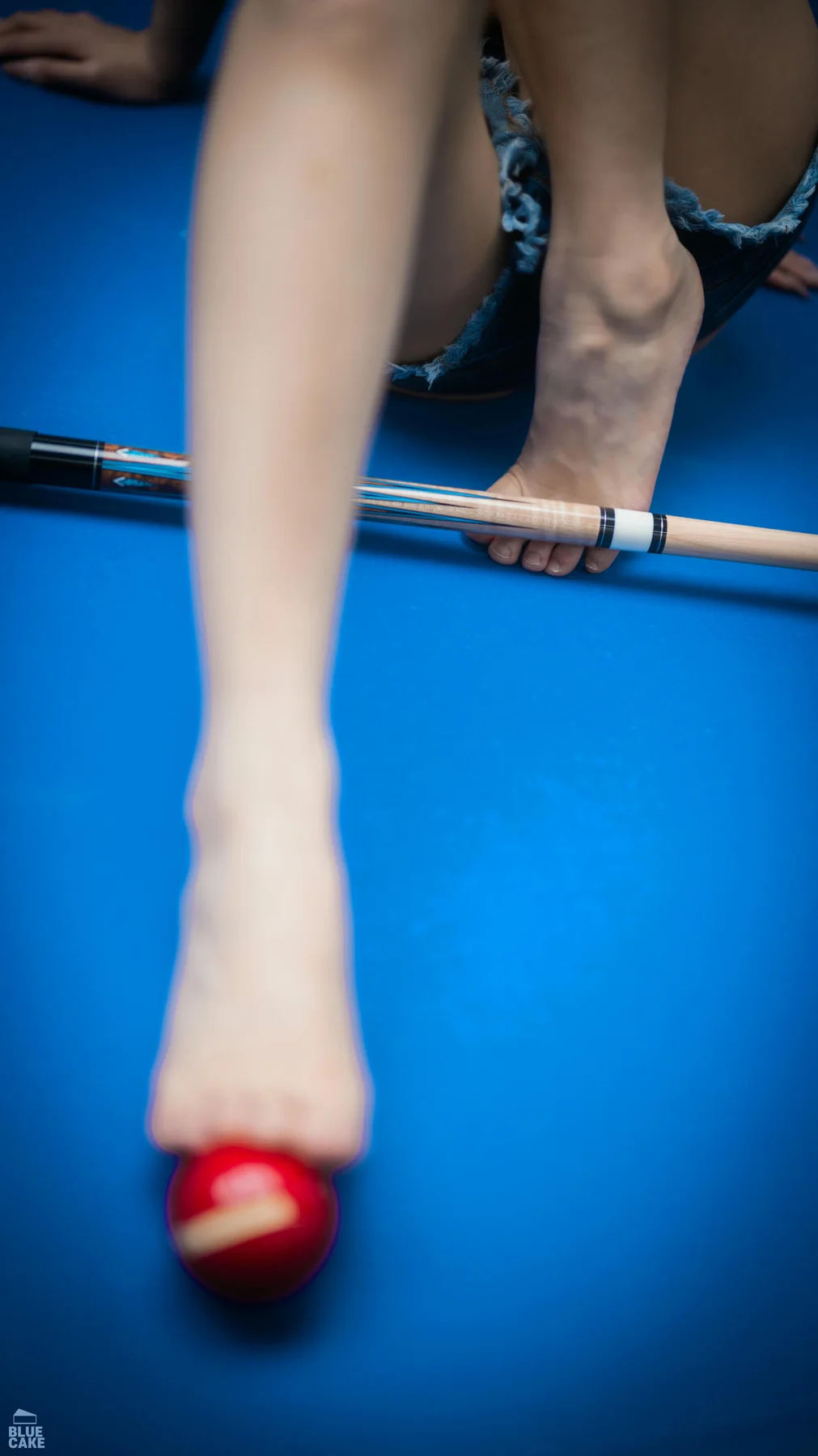 BLUECAKE No.021 Secret Billiard桌球爆乳连体衣 - 44