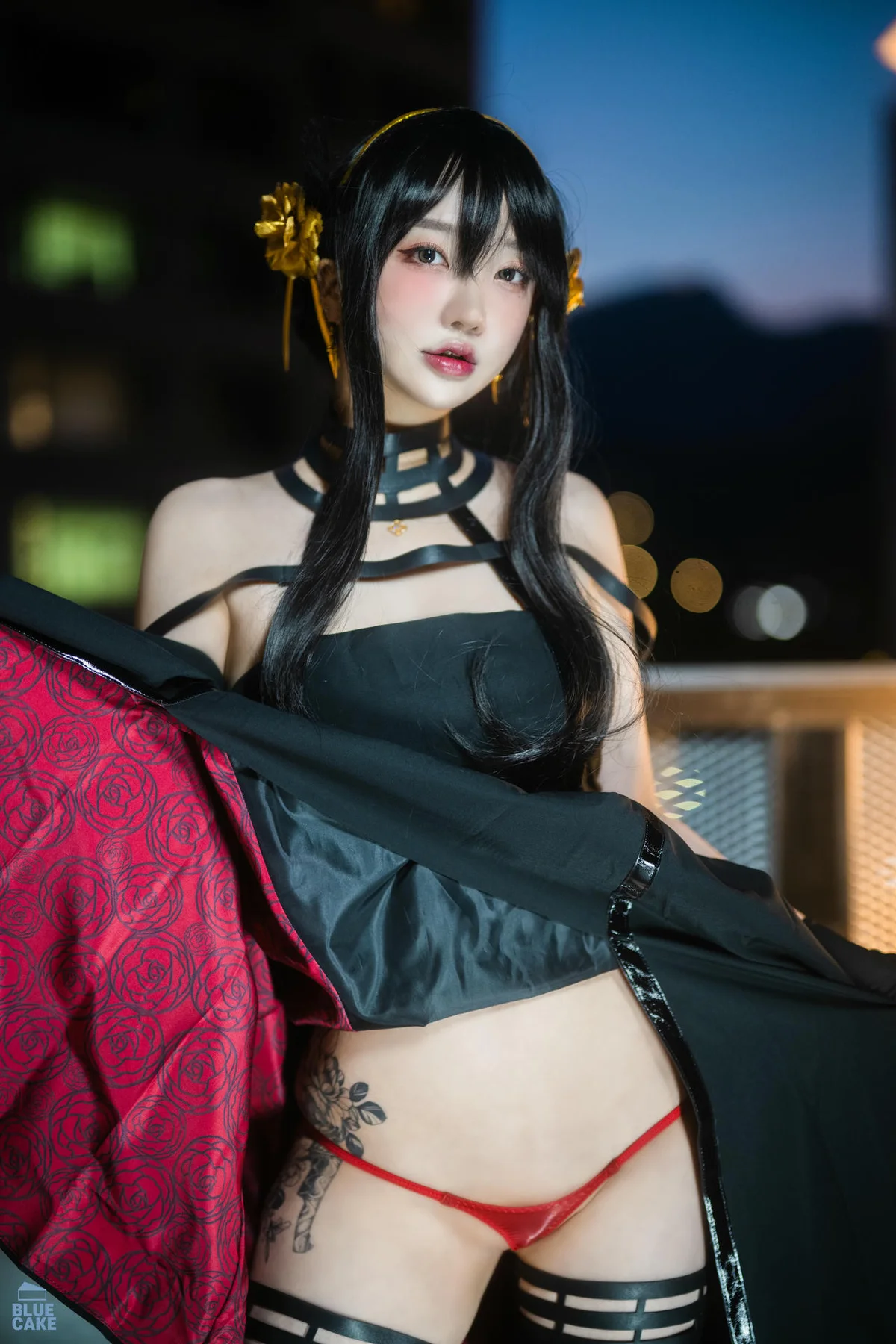 BLUECAKE No.041 YeEun黑玫瑰少女黑丝 - 18