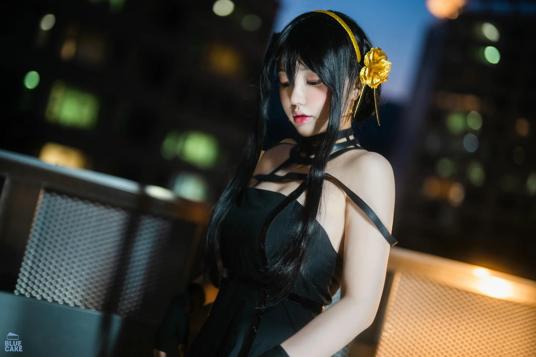 BLUECAKE No.041 YeEun黑玫瑰少女黑丝 - 20