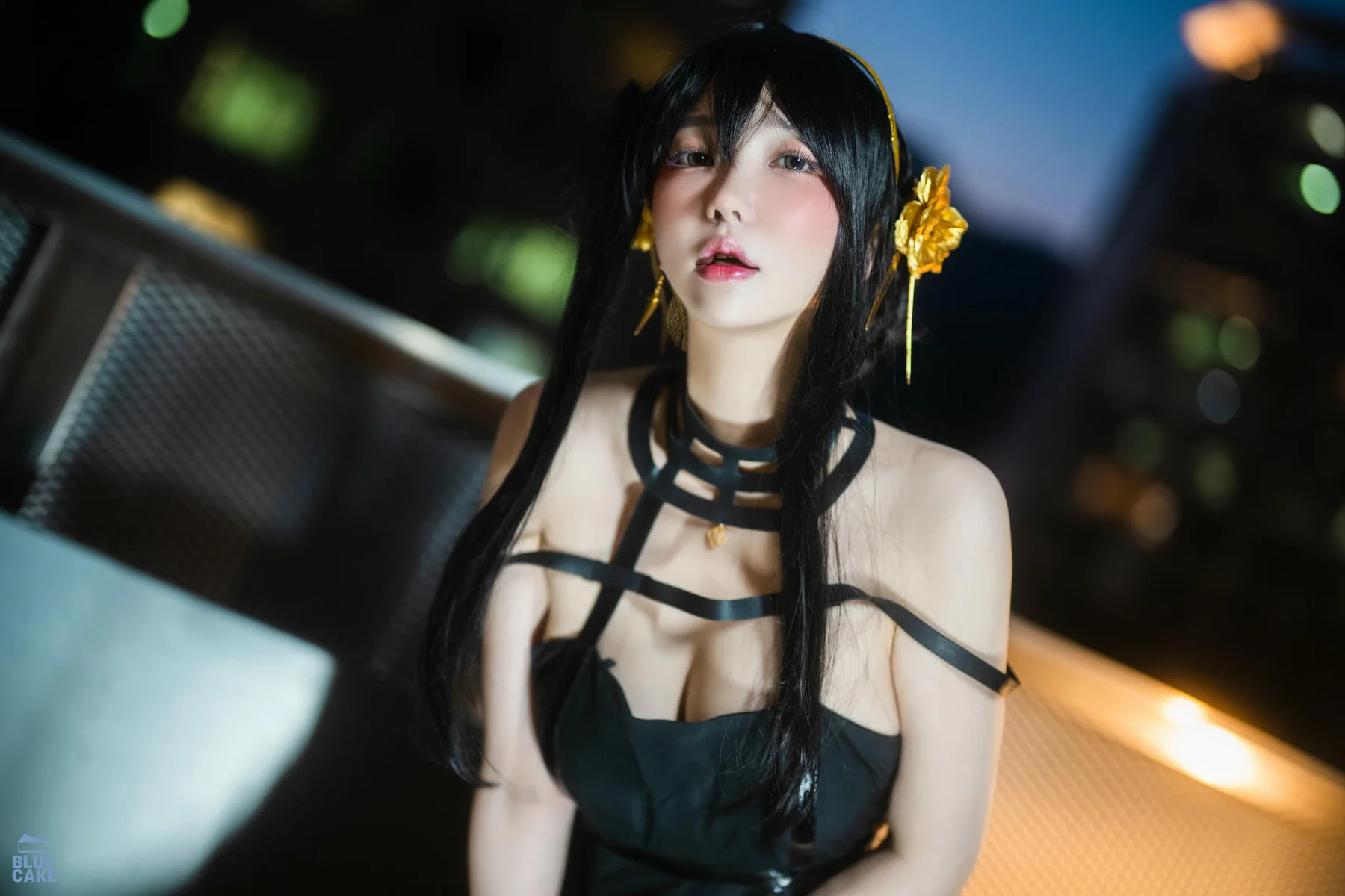 BLUECAKE No.041 YeEun黑玫瑰少女黑丝 - 21