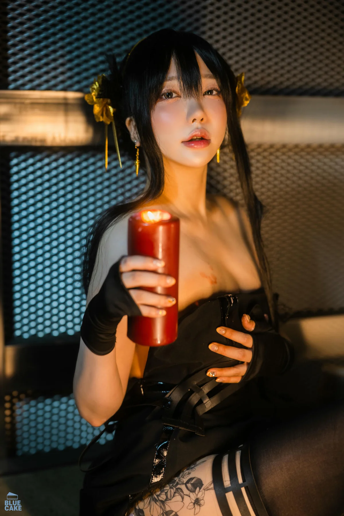 BLUECAKE No.041 YeEun黑玫瑰少女黑丝 - 62