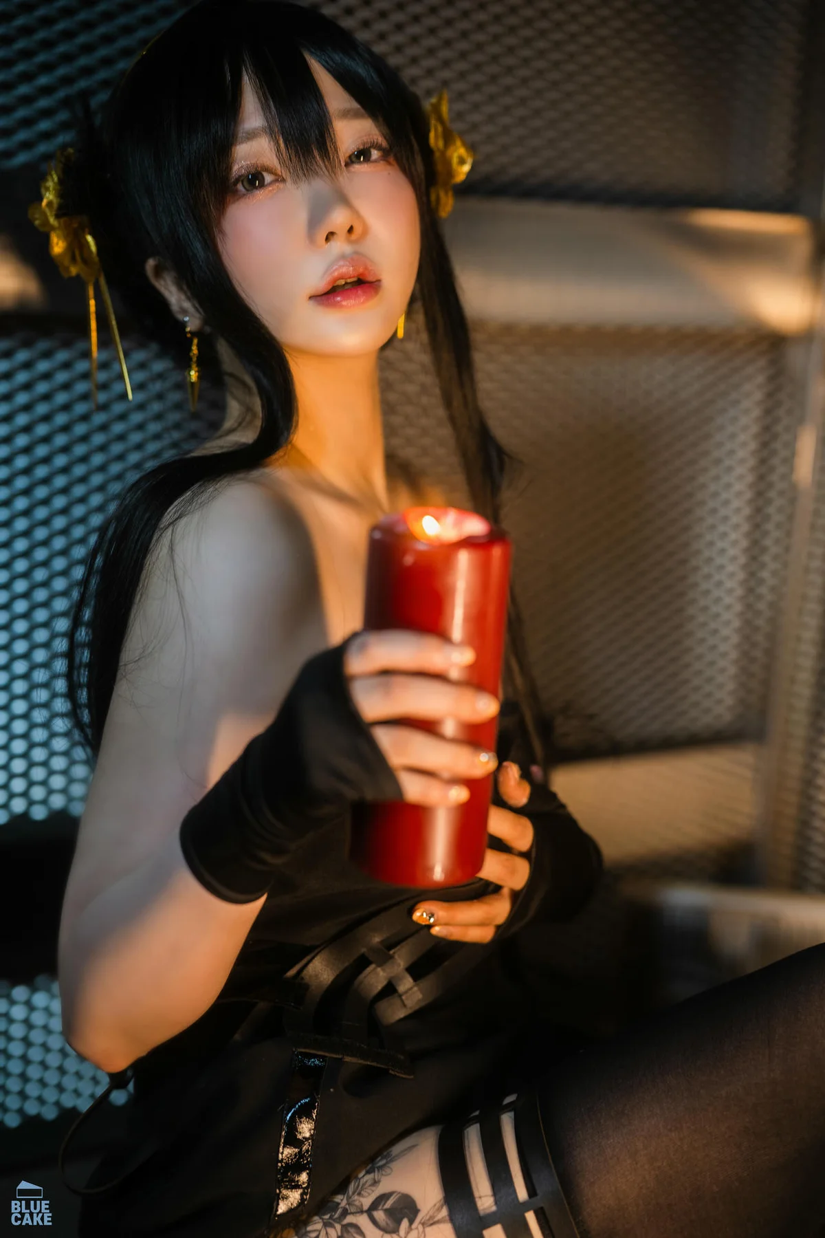 BLUECAKE No.041 YeEun黑玫瑰少女黑丝 - 64