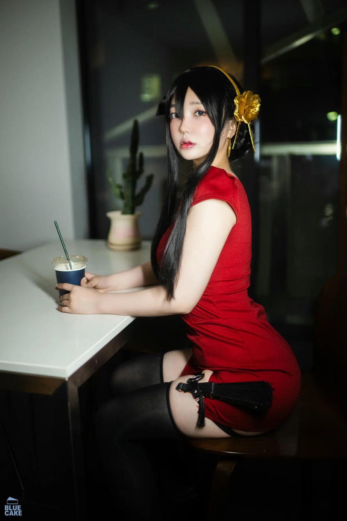 BLUECAKE No.041 YeEun黑玫瑰少女黑丝 - 71