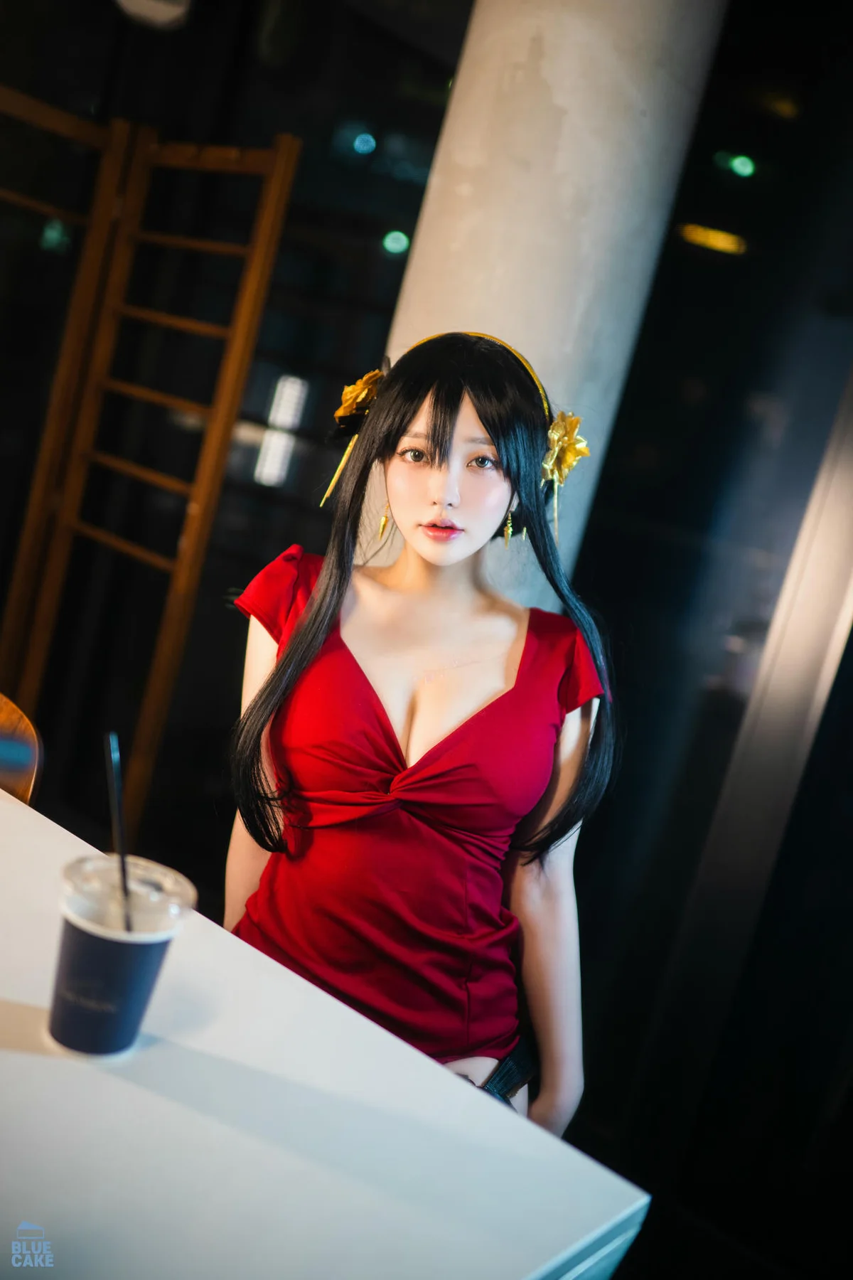 BLUECAKE No.041 YeEun黑玫瑰少女黑丝 - 73