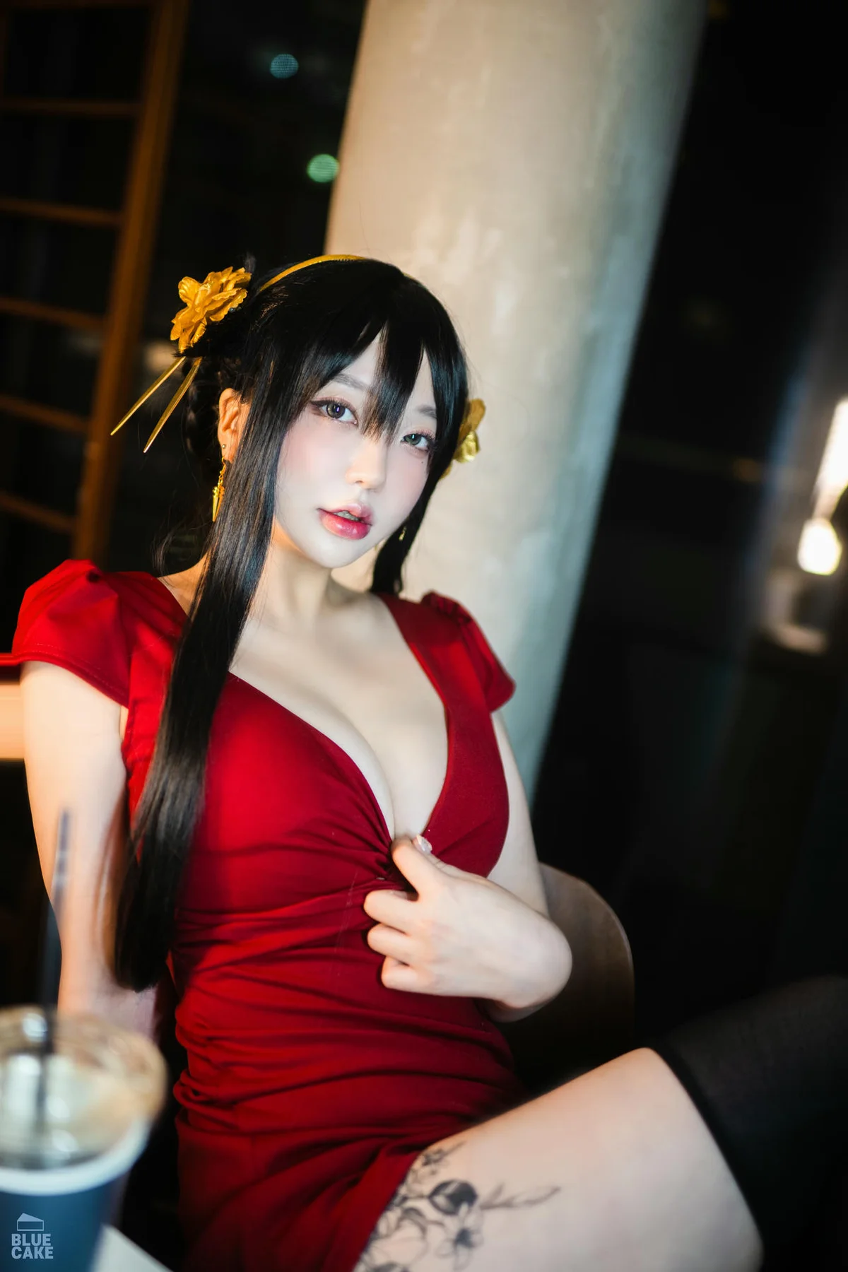 BLUECAKE No.041 YeEun黑玫瑰少女黑丝 - 74
