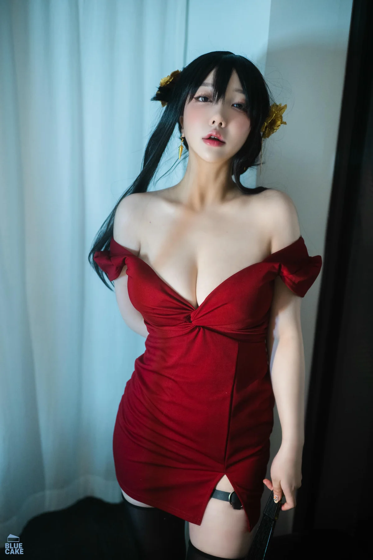 BLUECAKE No.041 YeEun黑玫瑰少女黑丝 - 88