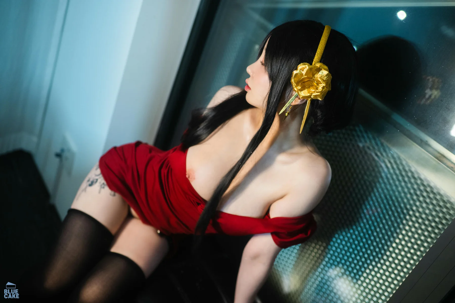 BLUECAKE No.041 YeEun黑玫瑰少女黑丝 - 90