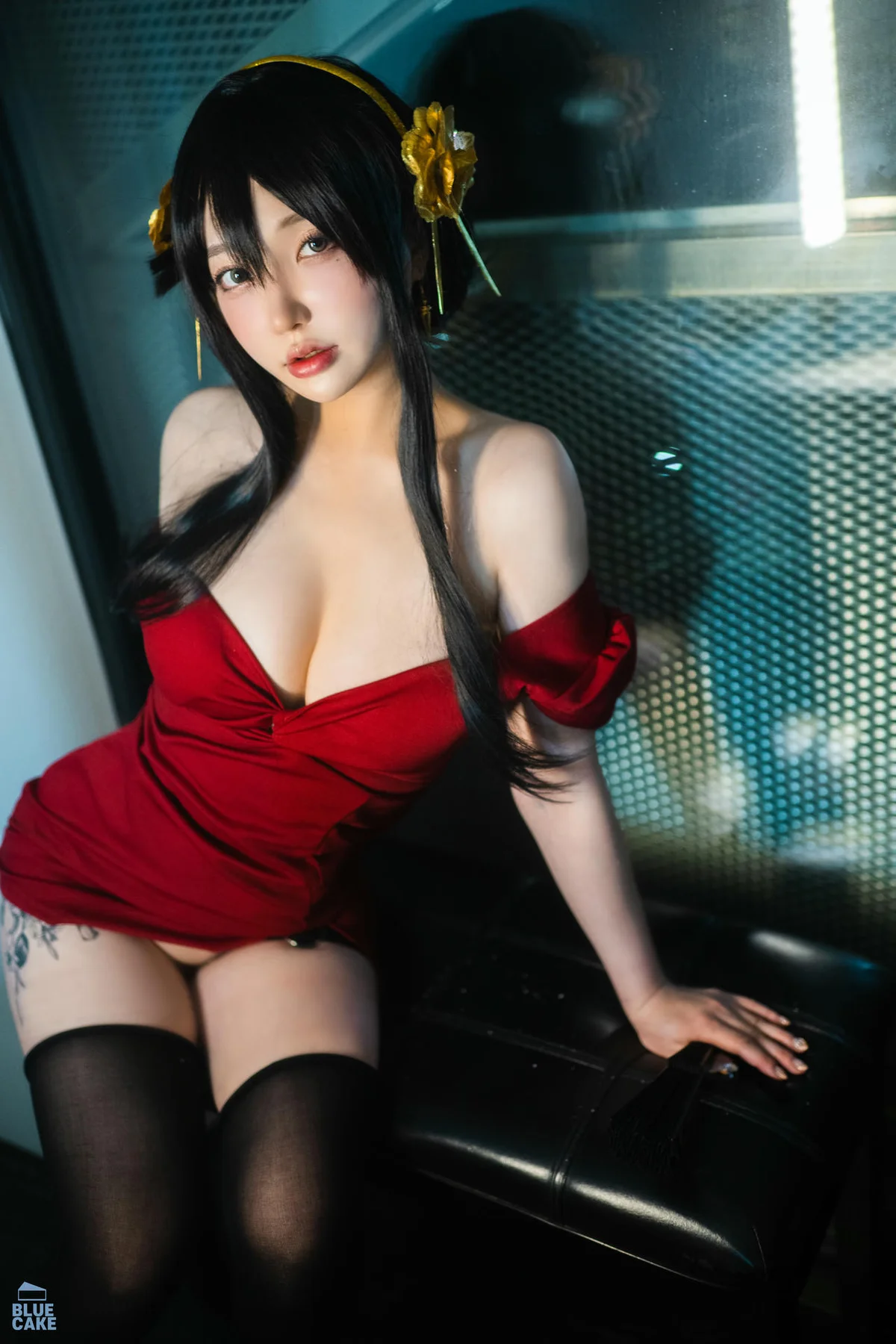 BLUECAKE No.041 YeEun黑玫瑰少女黑丝 - 93