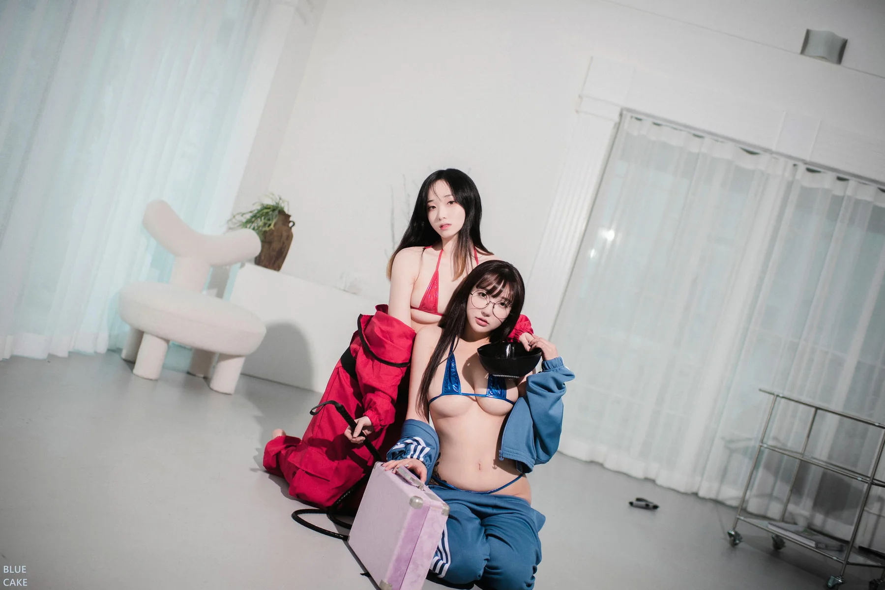 BLUECAKE No.048 Bambi 和 Son Ye-Eun制服游戏爆乳 - 101