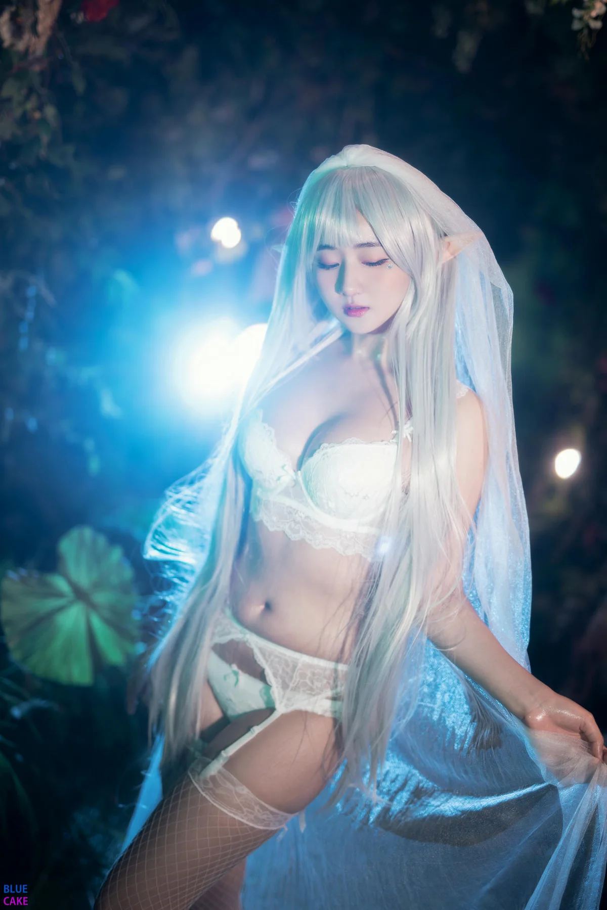 BLUECAKE No.074 Jina红色内衣写真 - 8