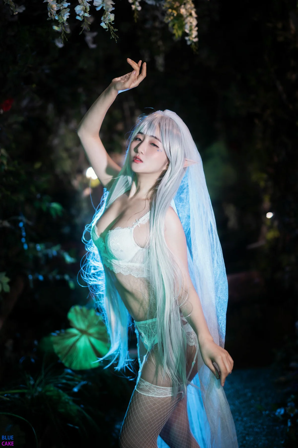 BLUECAKE No.074 Jina红色内衣写真 - 10
