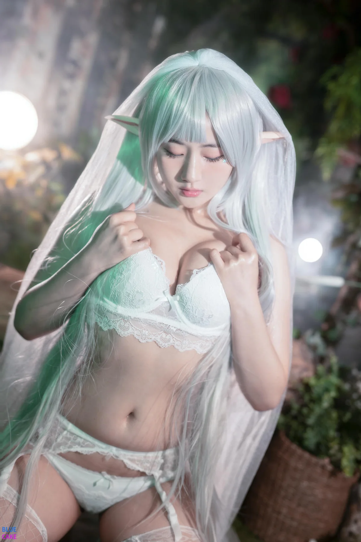 BLUECAKE No.074 Jina红色内衣写真 - 30