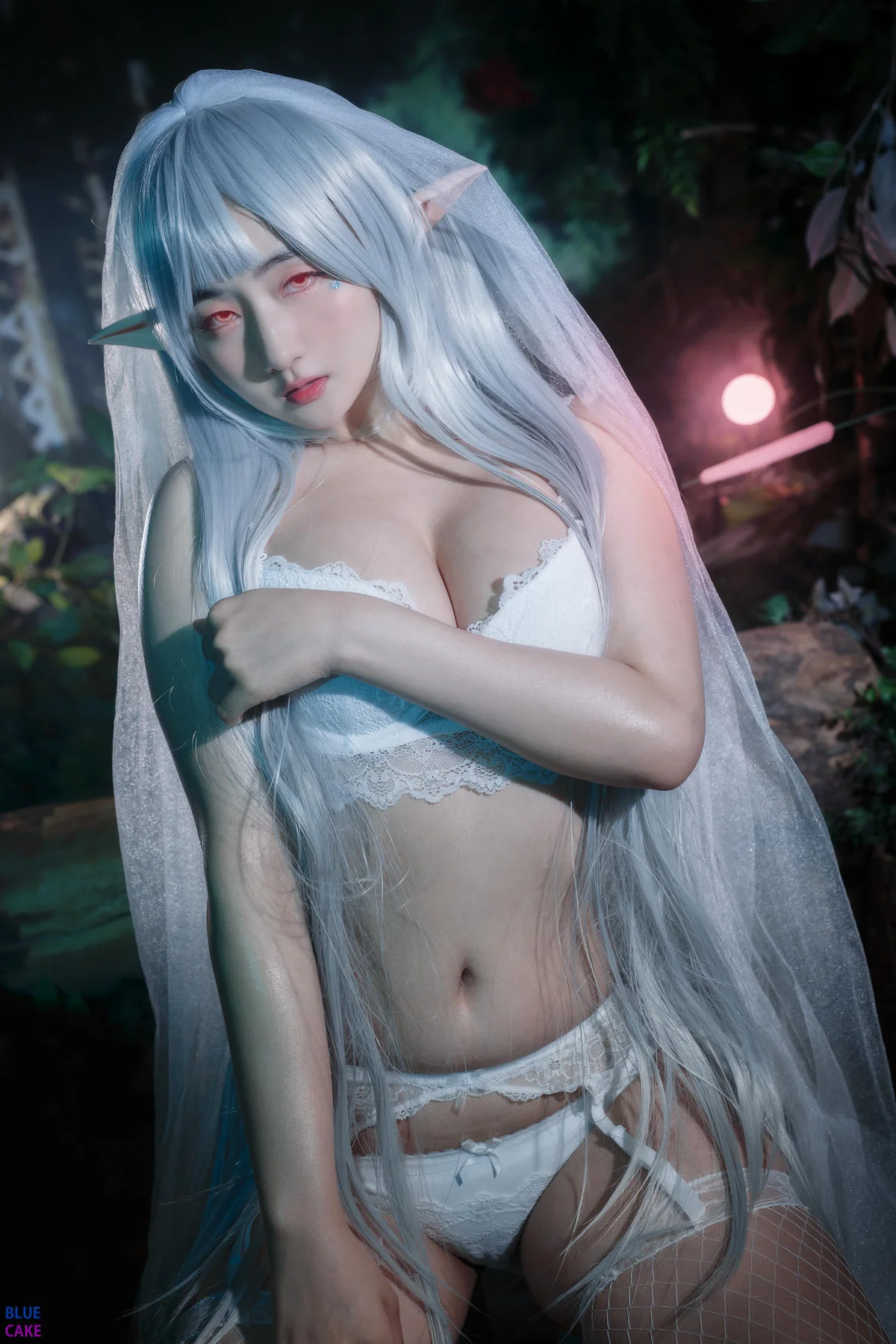 BLUECAKE No.074 Jina红色内衣写真 - 31