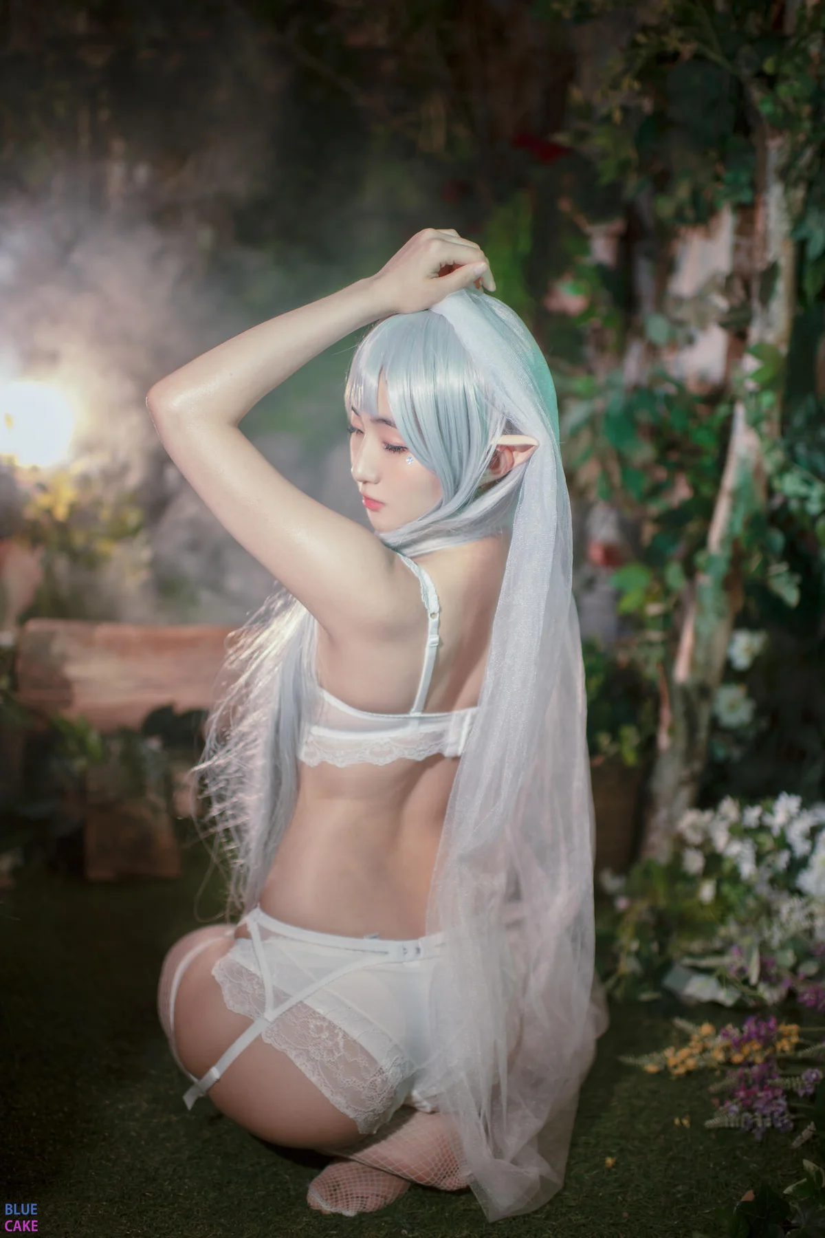 BLUECAKE No.074 Jina红色内衣写真 - 45