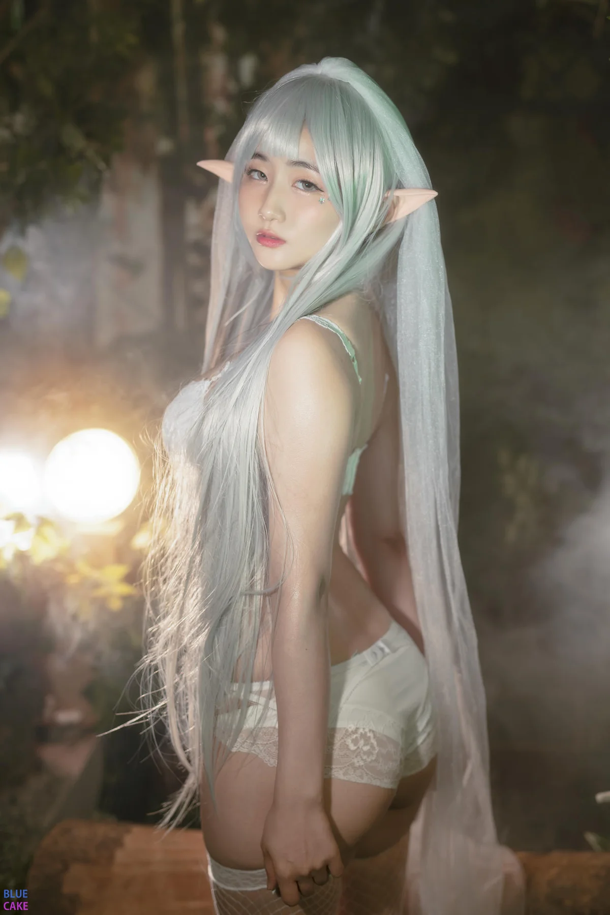 BLUECAKE No.074 Jina红色内衣写真 - 49