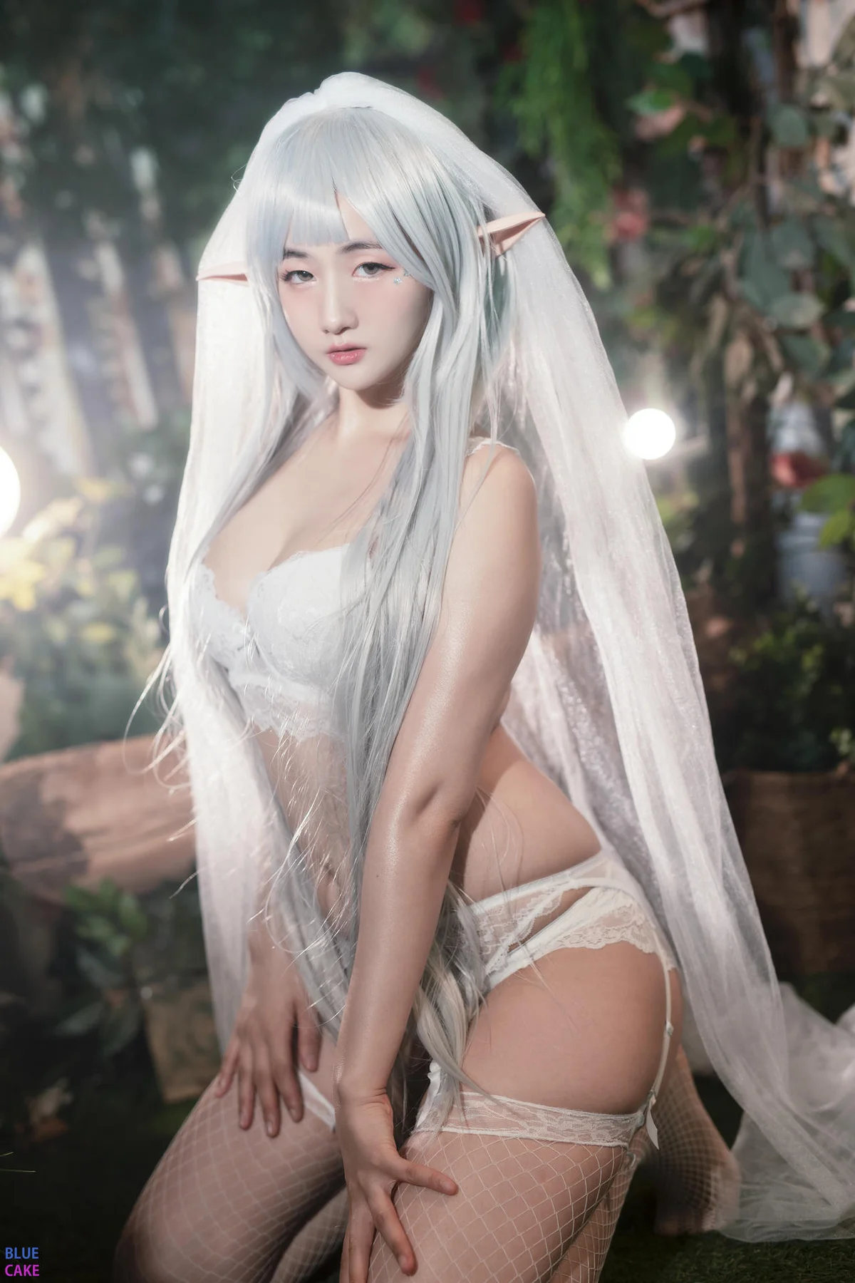 BLUECAKE No.074 Jina红色内衣写真 - 53