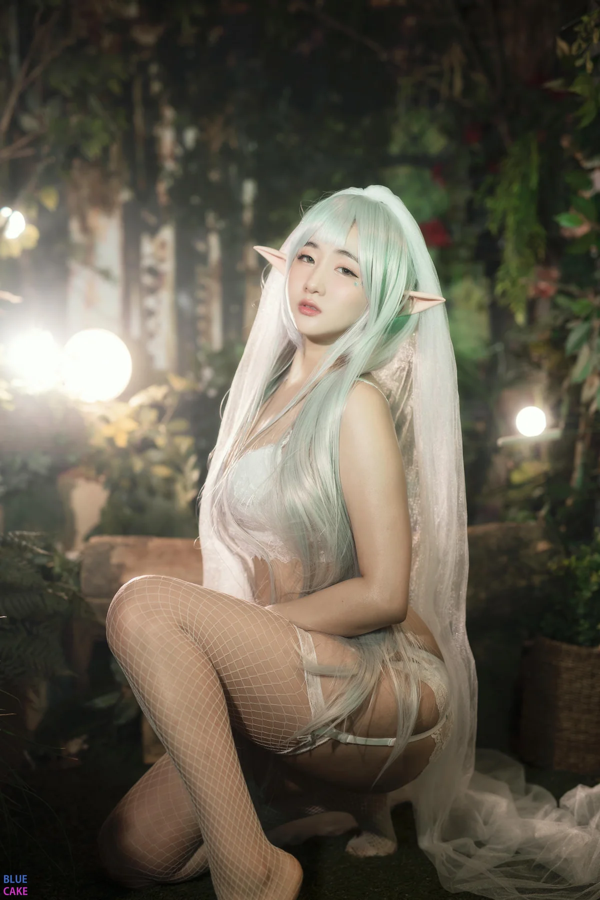 BLUECAKE No.074 Jina红色内衣写真 - 54