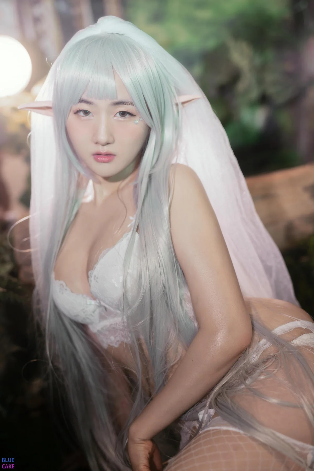 BLUECAKE No.074 Jina红色内衣写真 - 55