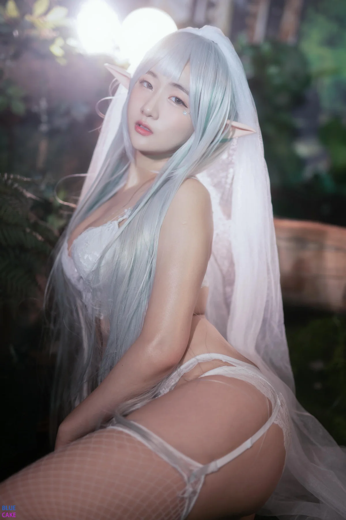 BLUECAKE No.074 Jina红色内衣写真 - 56