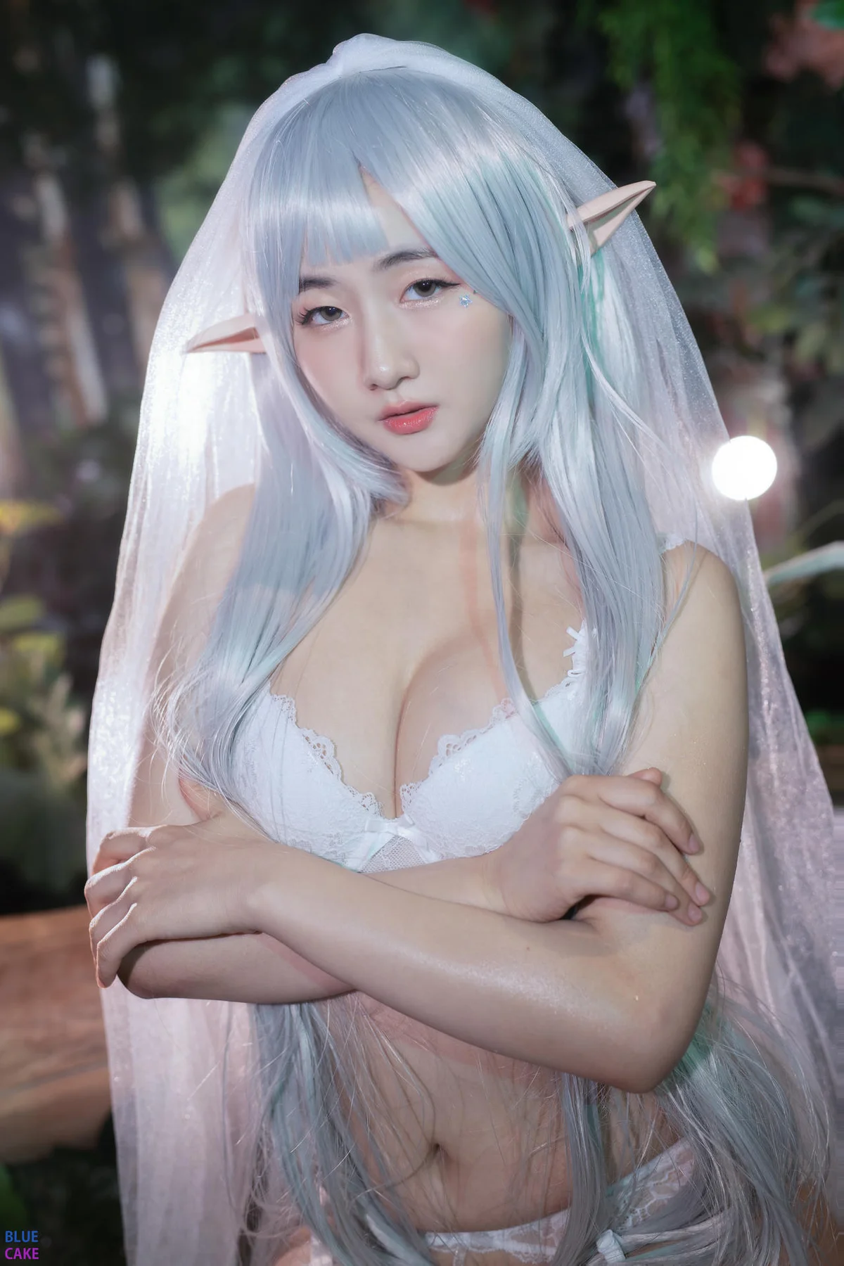 BLUECAKE No.074 Jina红色内衣写真 - 62