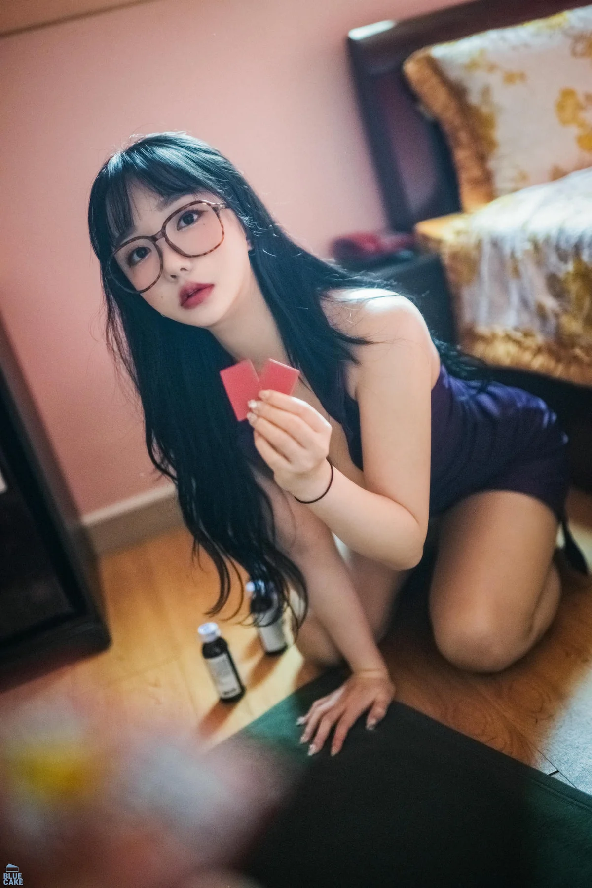 BLUECAKE No.089  YeEun眼镜美女爆乳短裙 - 8