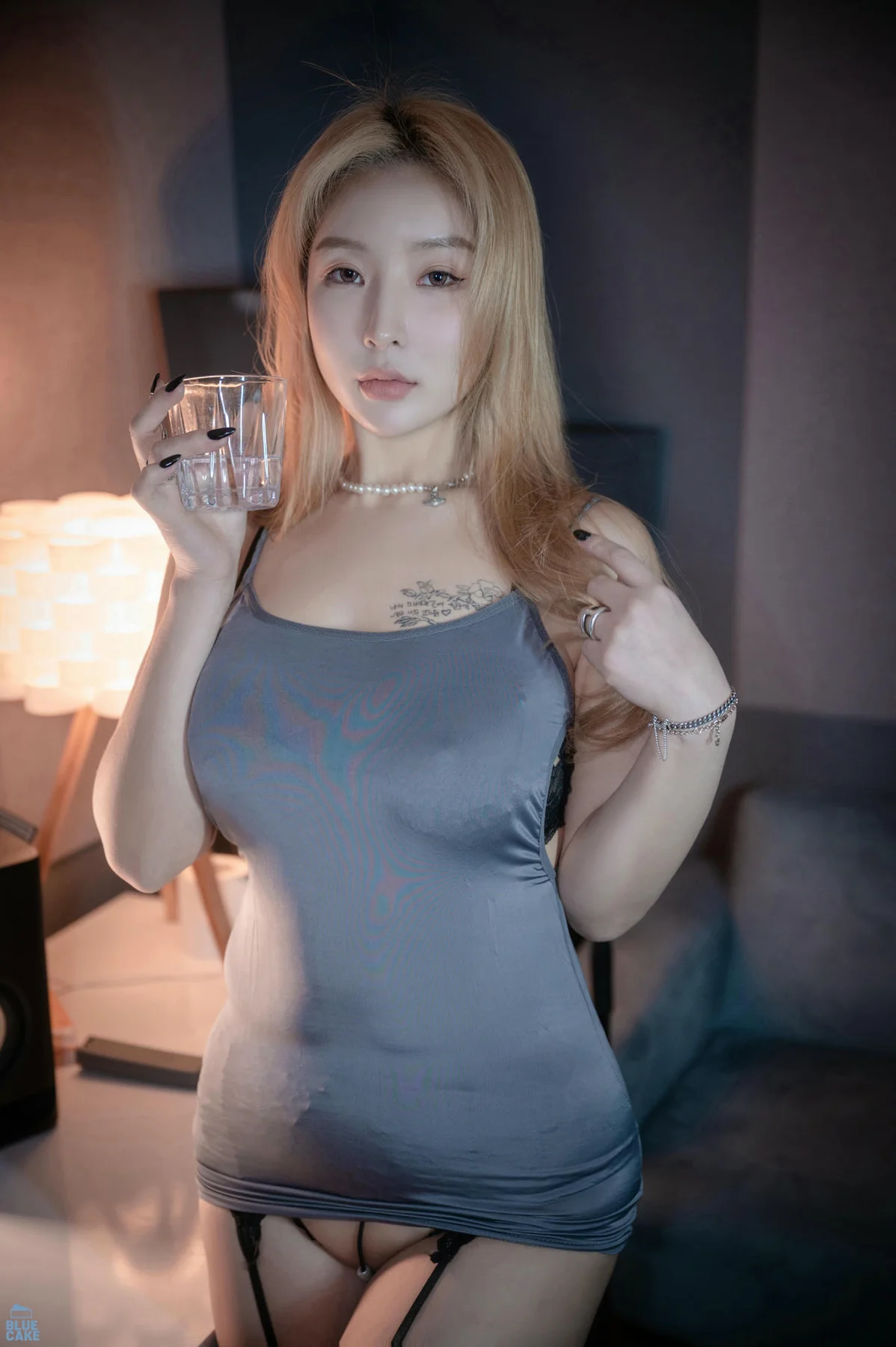 BLUECAKE No.096 Jinju Artistic 蕾丝内衣吊袜 - 23