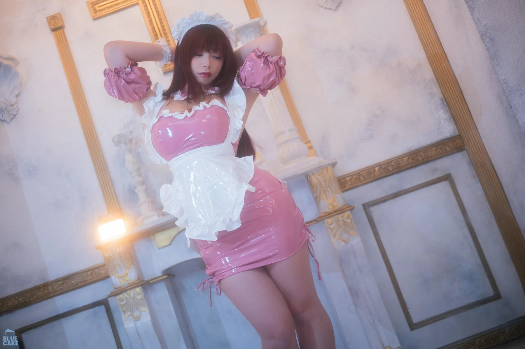 BLUECAKE No.112 GGUBBU粉色女仆爆乳制服 - 9