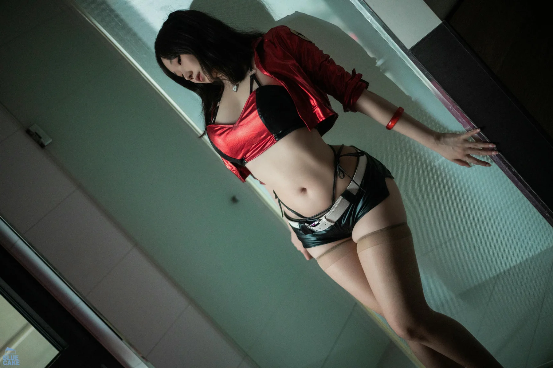 BLUECAKE No.117 Bambi翘臀皮裤性感写真 - 19