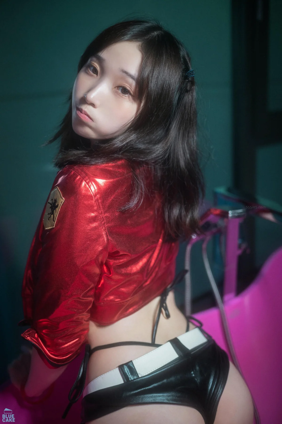 BLUECAKE No.117 Bambi翘臀皮裤性感写真 - 58