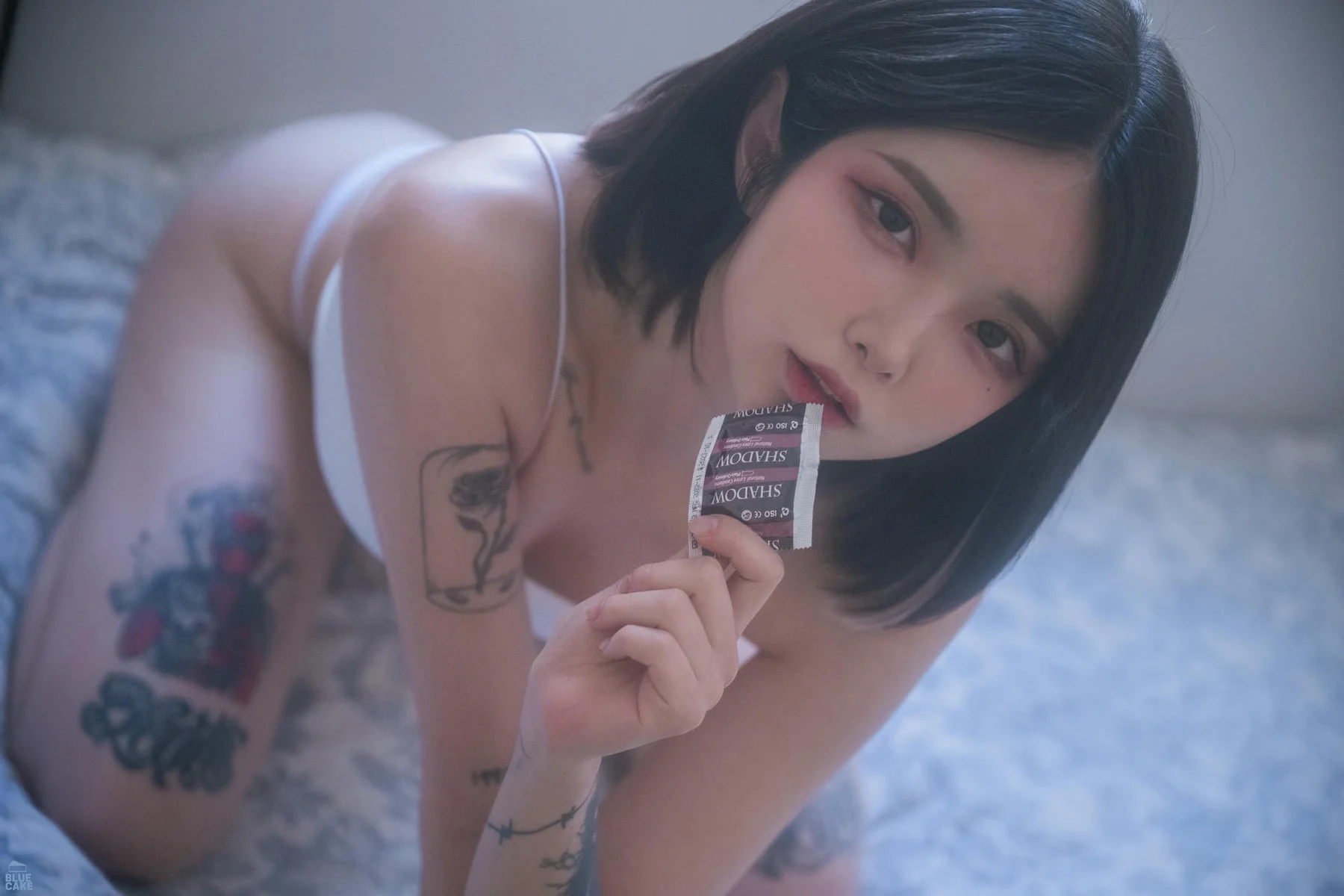 BLUECAKE No.143 Hikari抹胸短发美女 - 47