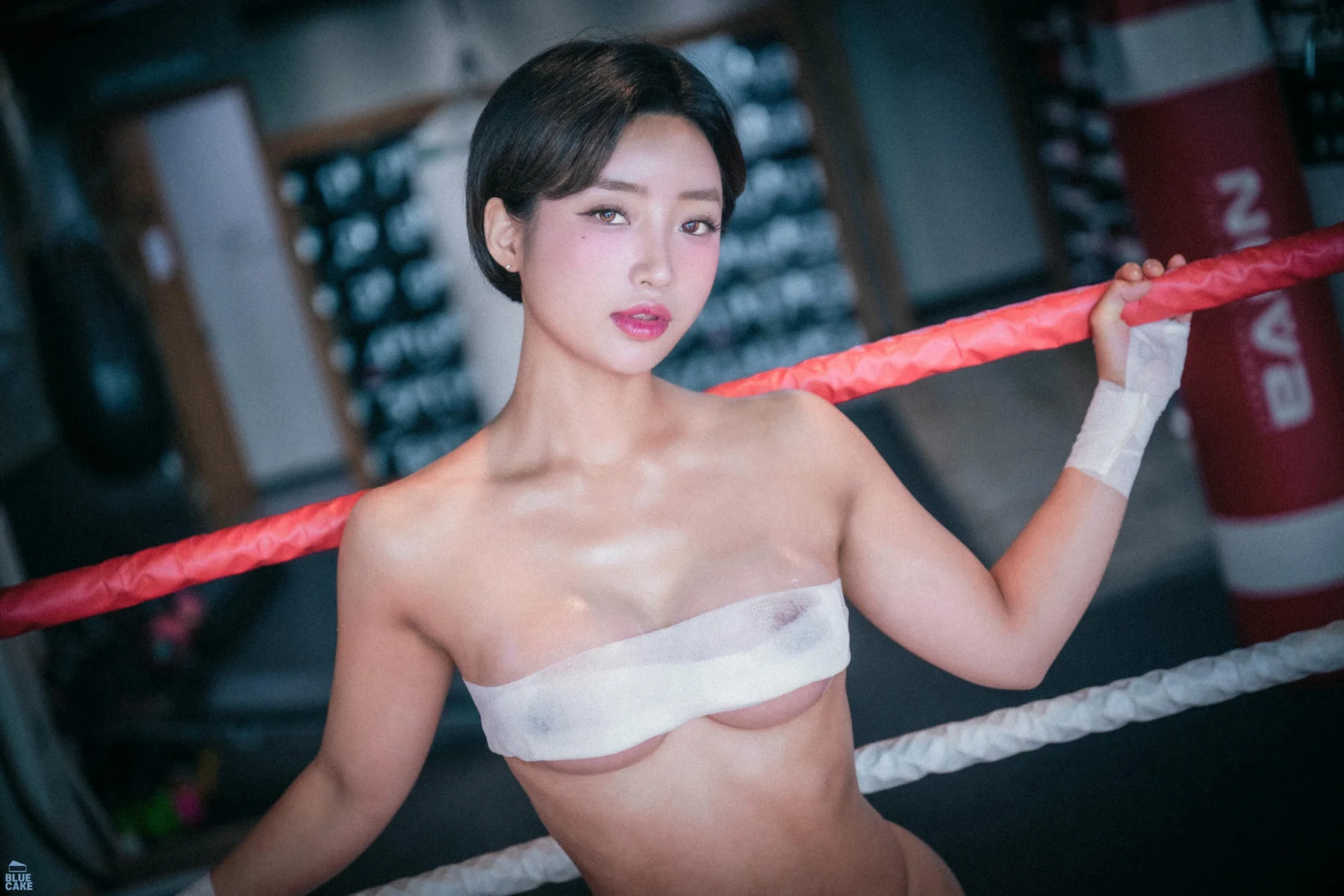 BLUECAKE No.145 Booty Queen短发美女抹胸美乳 - 12