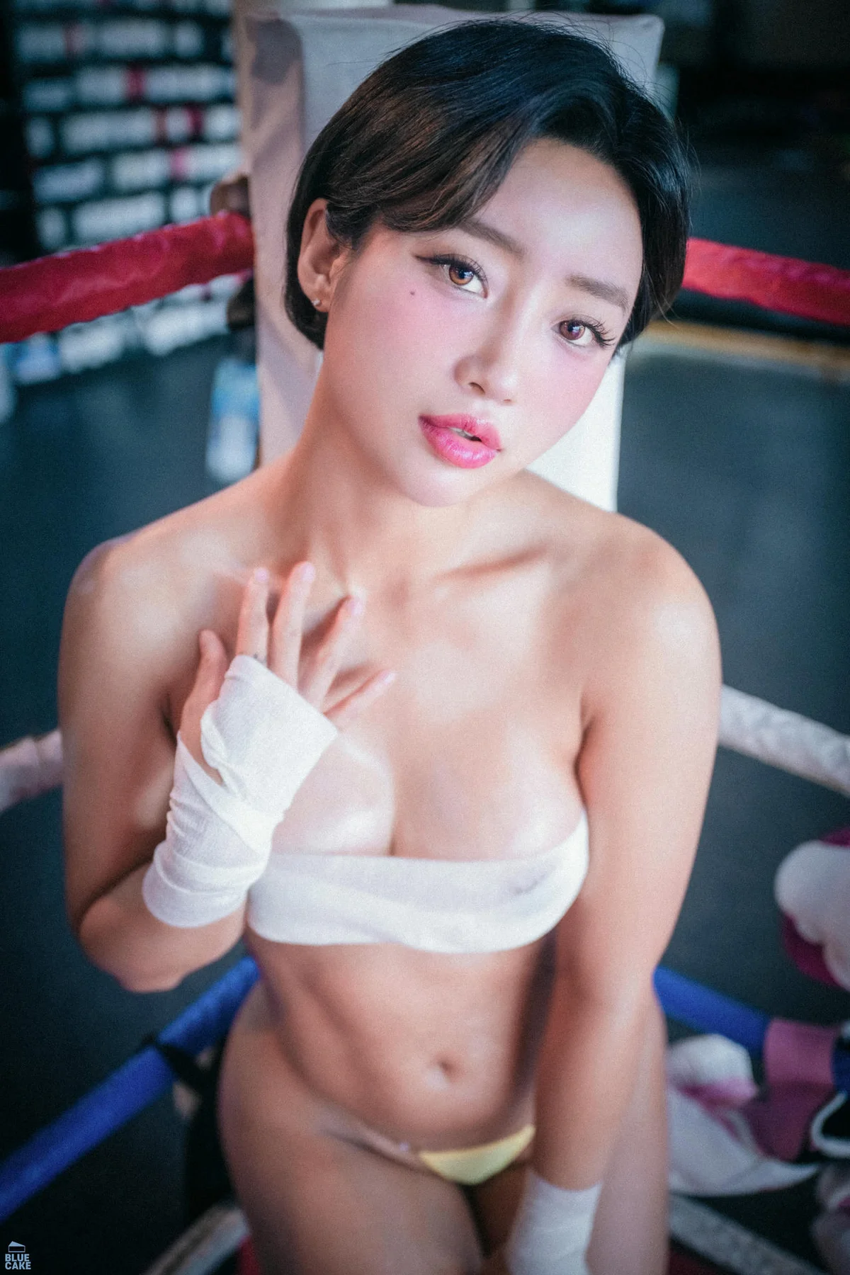 BLUECAKE No.145 Booty Queen短发美女抹胸美乳 - 15