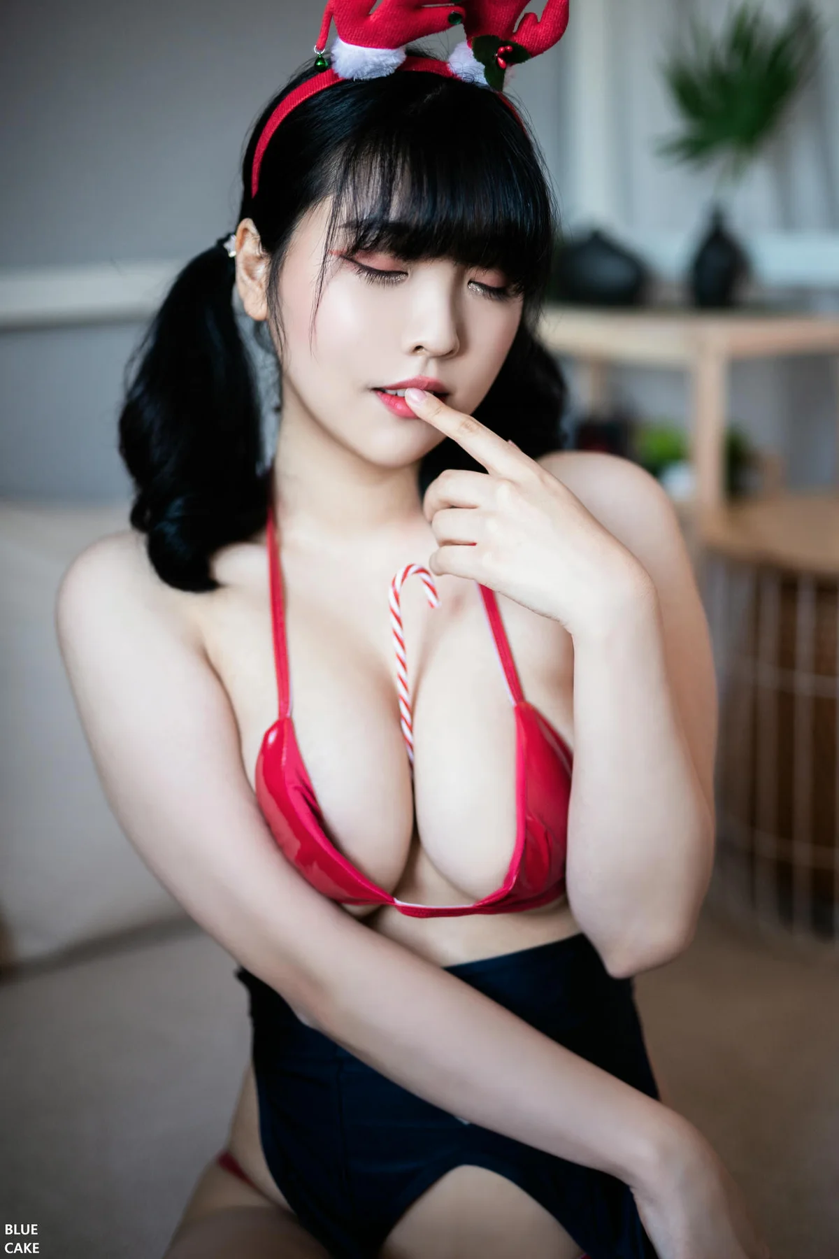 BLUECAKE No.162 Song Hana制服爆乳吊袜 - 41