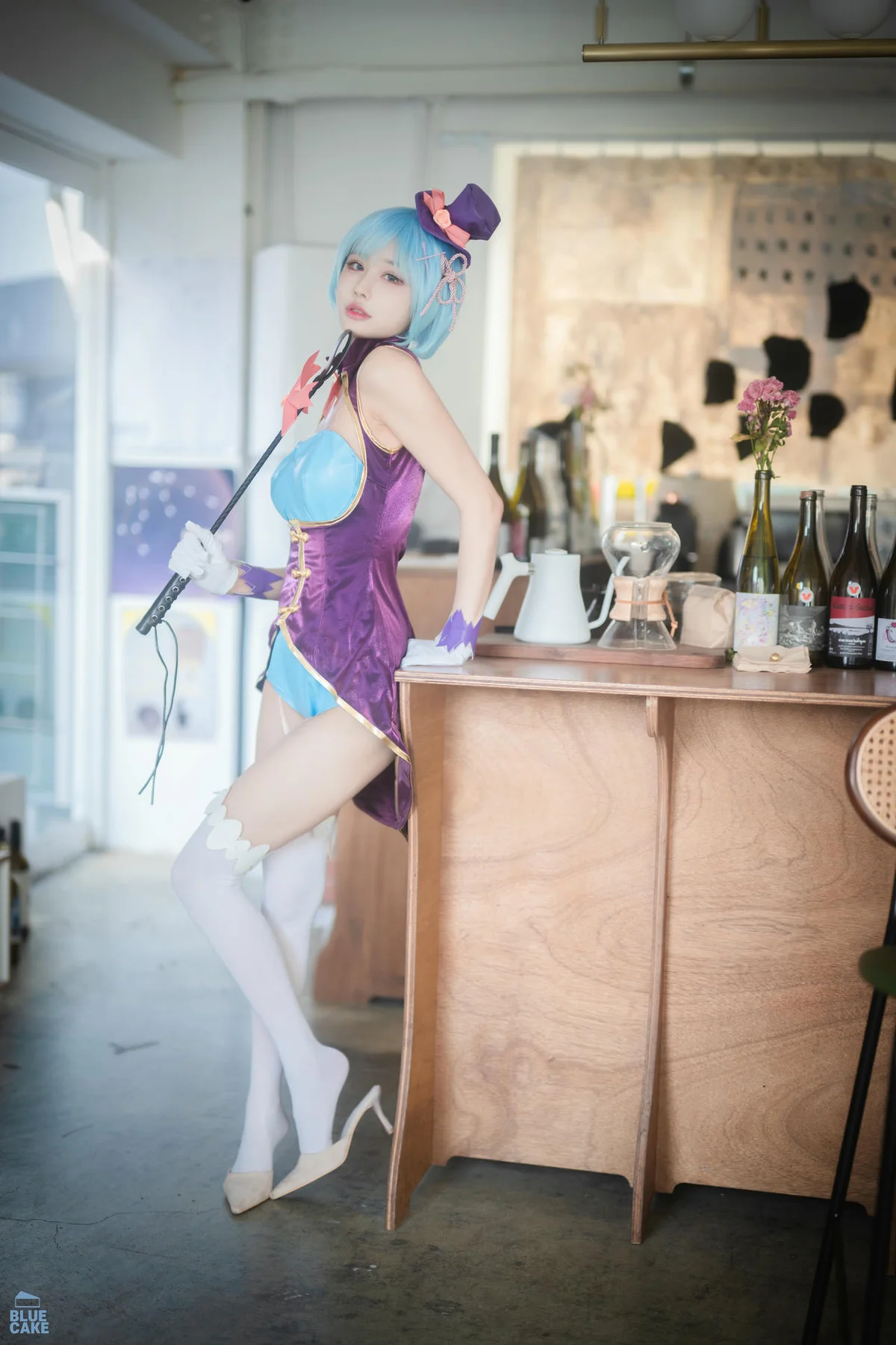 BLUECAKE No.163 YeonYu爆乳白丝cos - 71