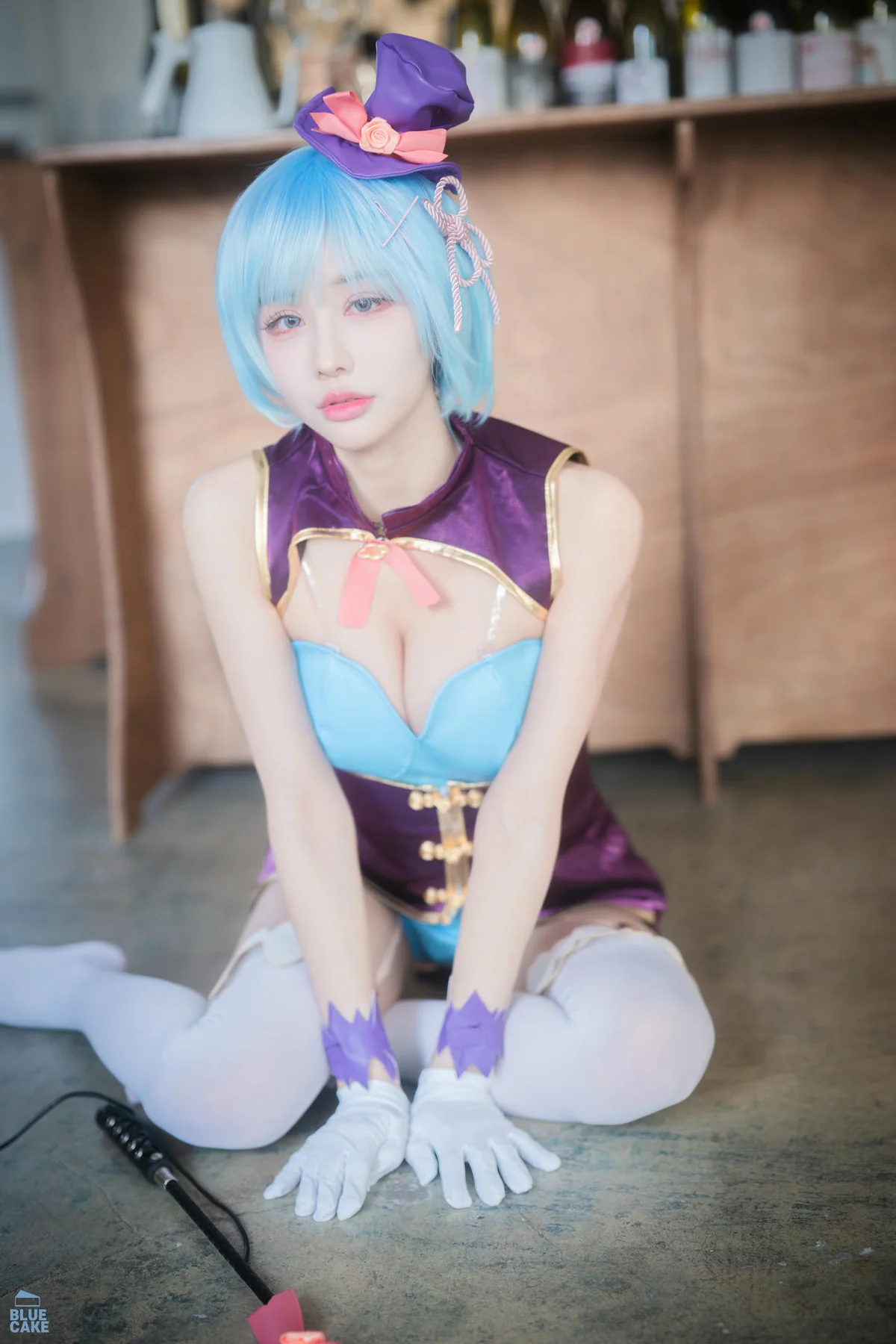 BLUECAKE No.163 YeonYu爆乳白丝cos - 86