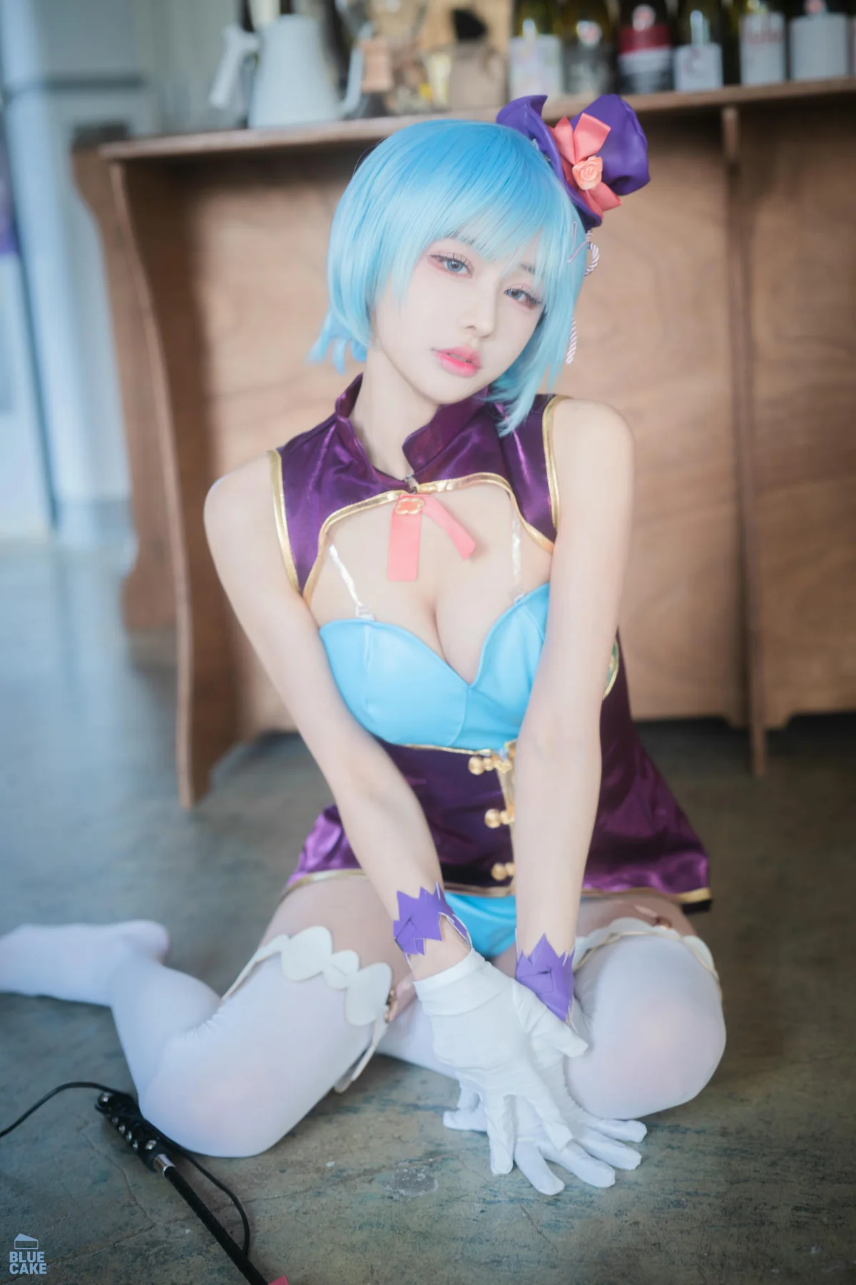 BLUECAKE No.163 YeonYu爆乳白丝cos - 90