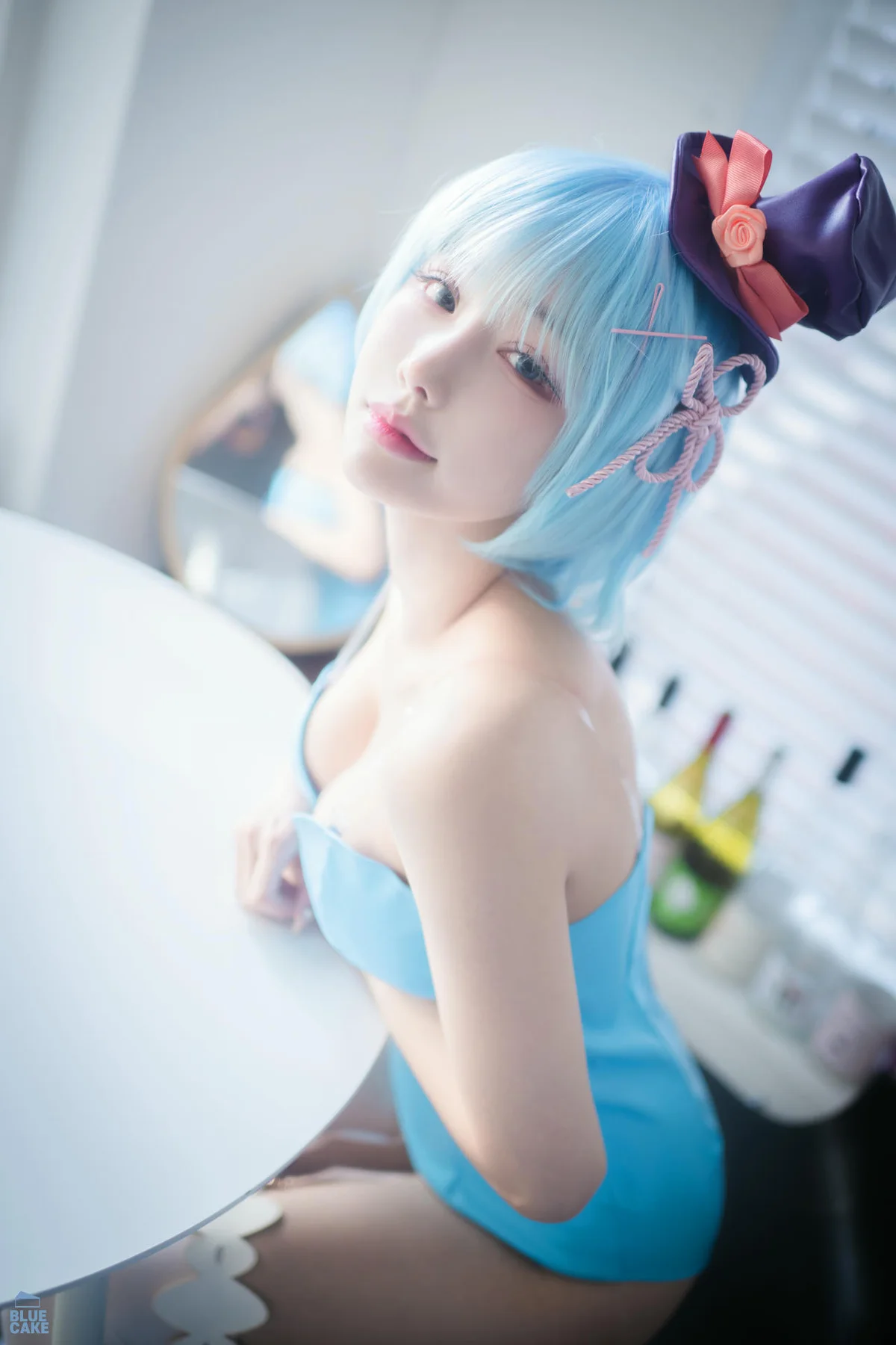 BLUECAKE No.163 YeonYu爆乳白丝cos - 104