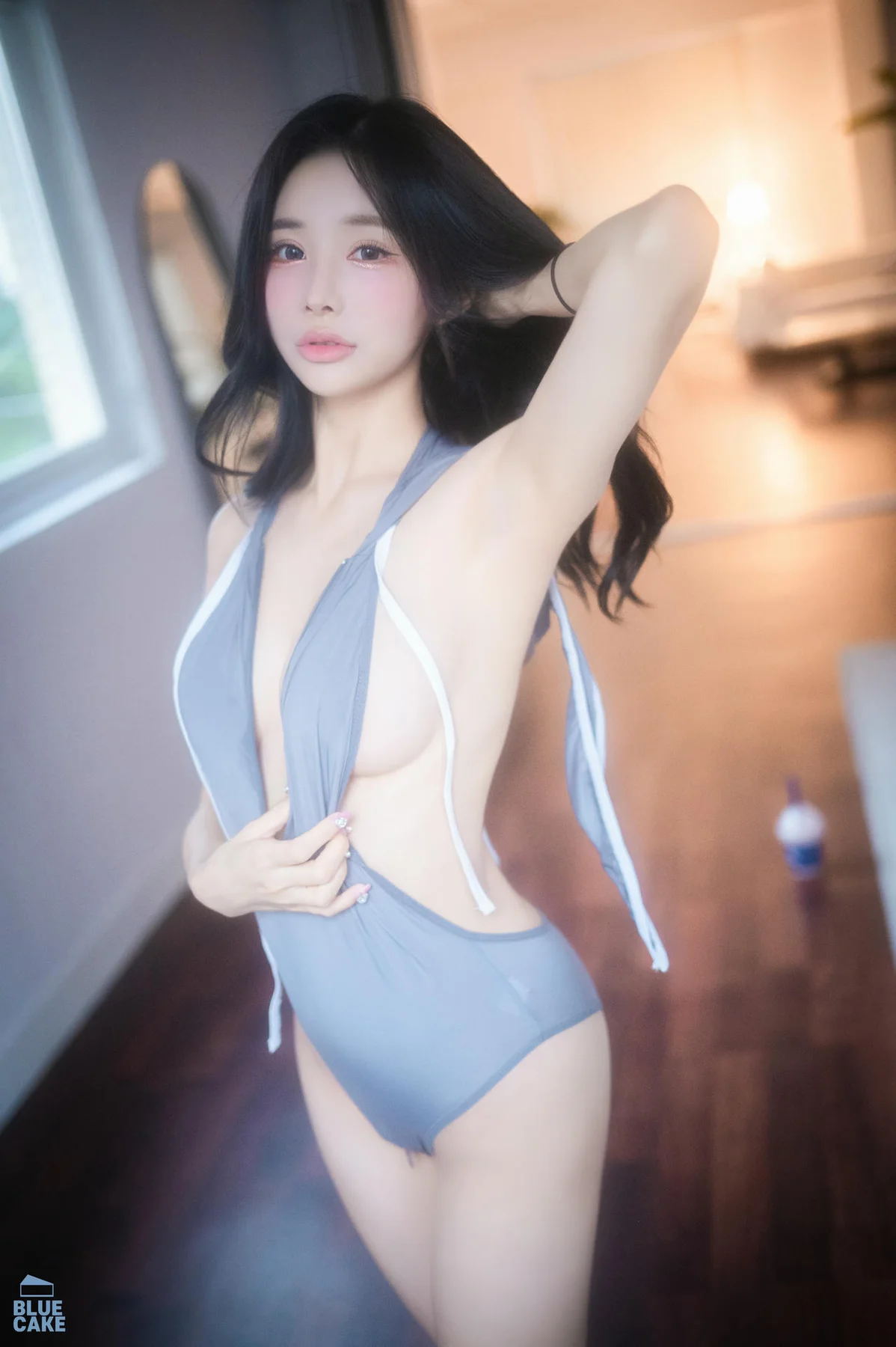 BLUECAKE No.166 YeonYu黑丝网袜皮衣 - 21