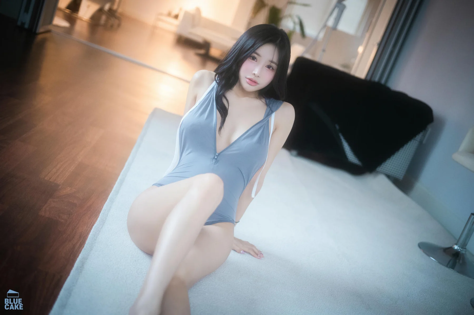 BLUECAKE No.166 YeonYu黑丝网袜皮衣 - 33