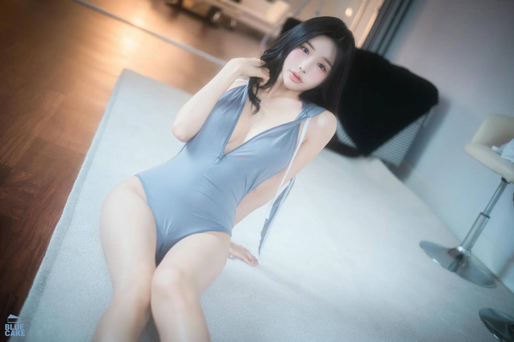 BLUECAKE No.166 YeonYu黑丝网袜皮衣 - 34