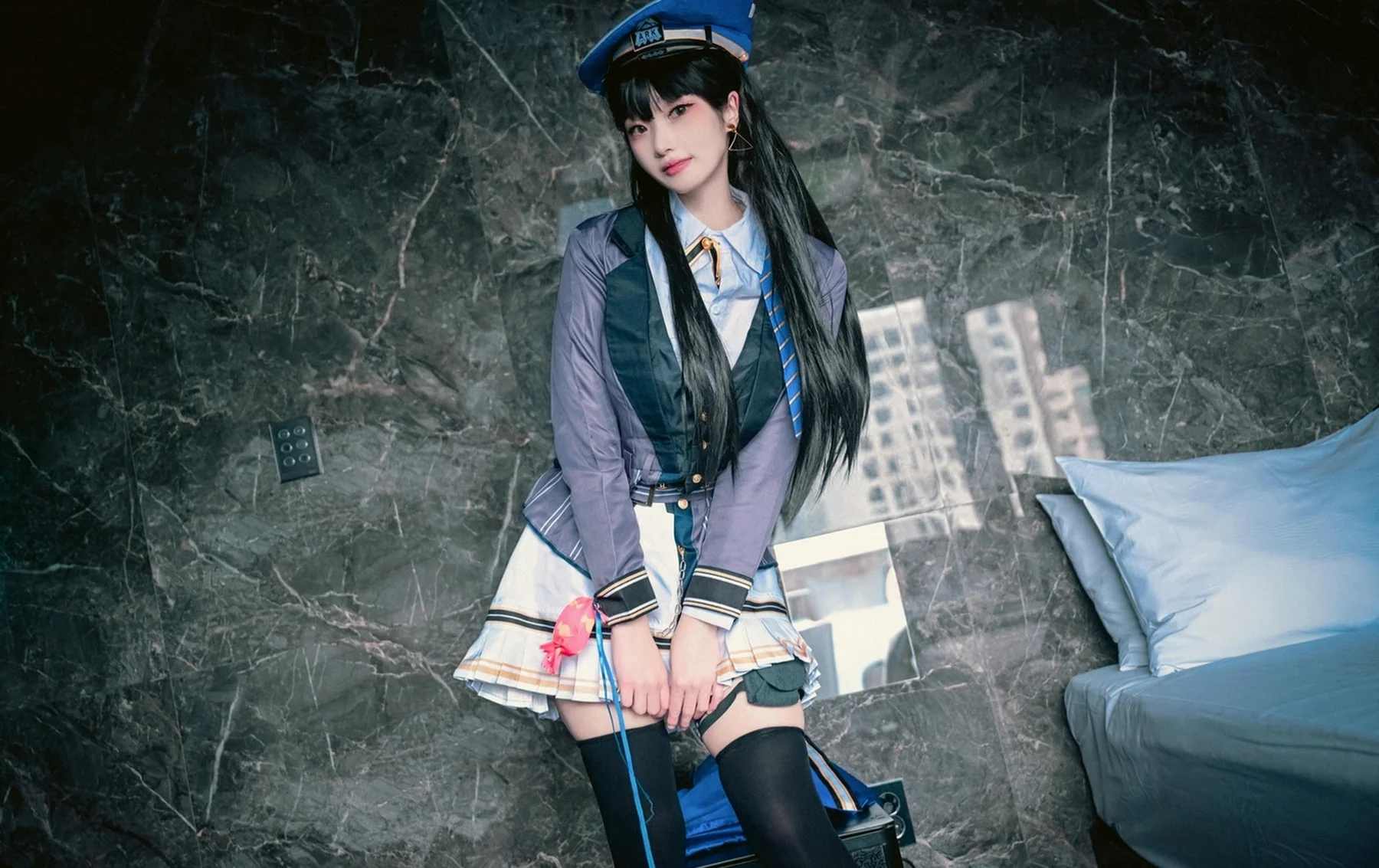 BLUECAKE No.178 Bambi制服乳贴写真 - 31