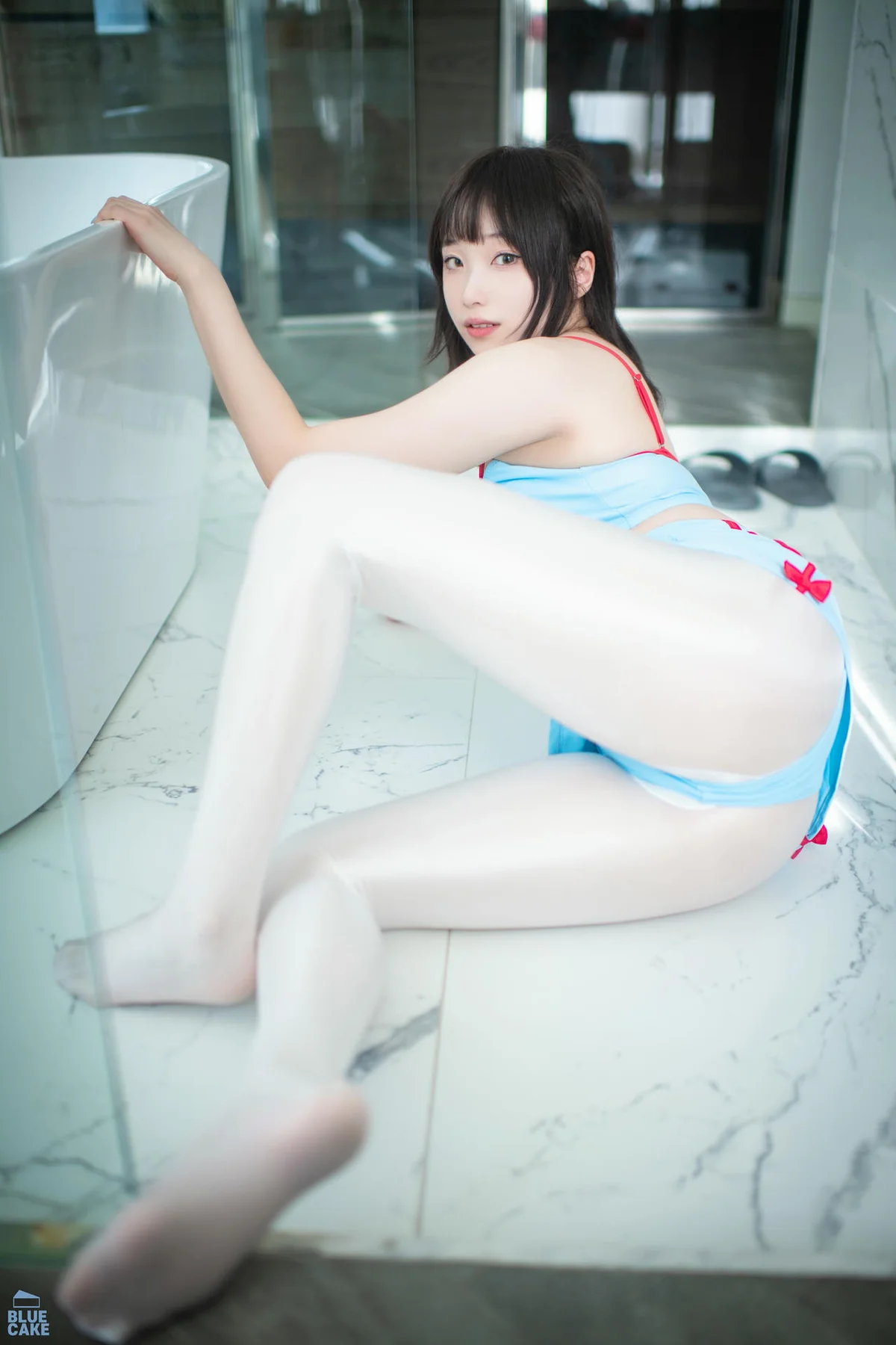 BLUECAKE No.186 Song Bambi白色丝袜少女 - 47