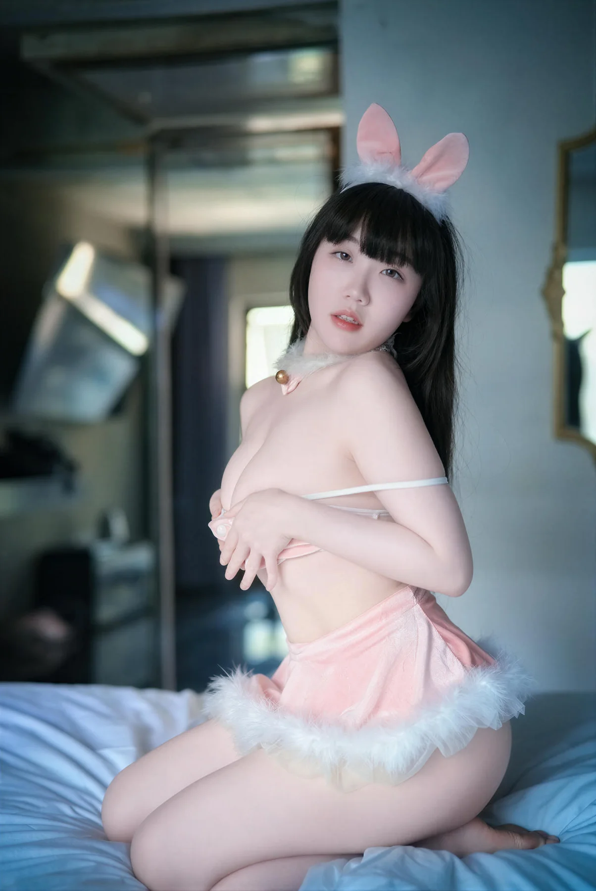 BLUECAKE No.196 Doyeon粉色俏皮兔女郎 - 22