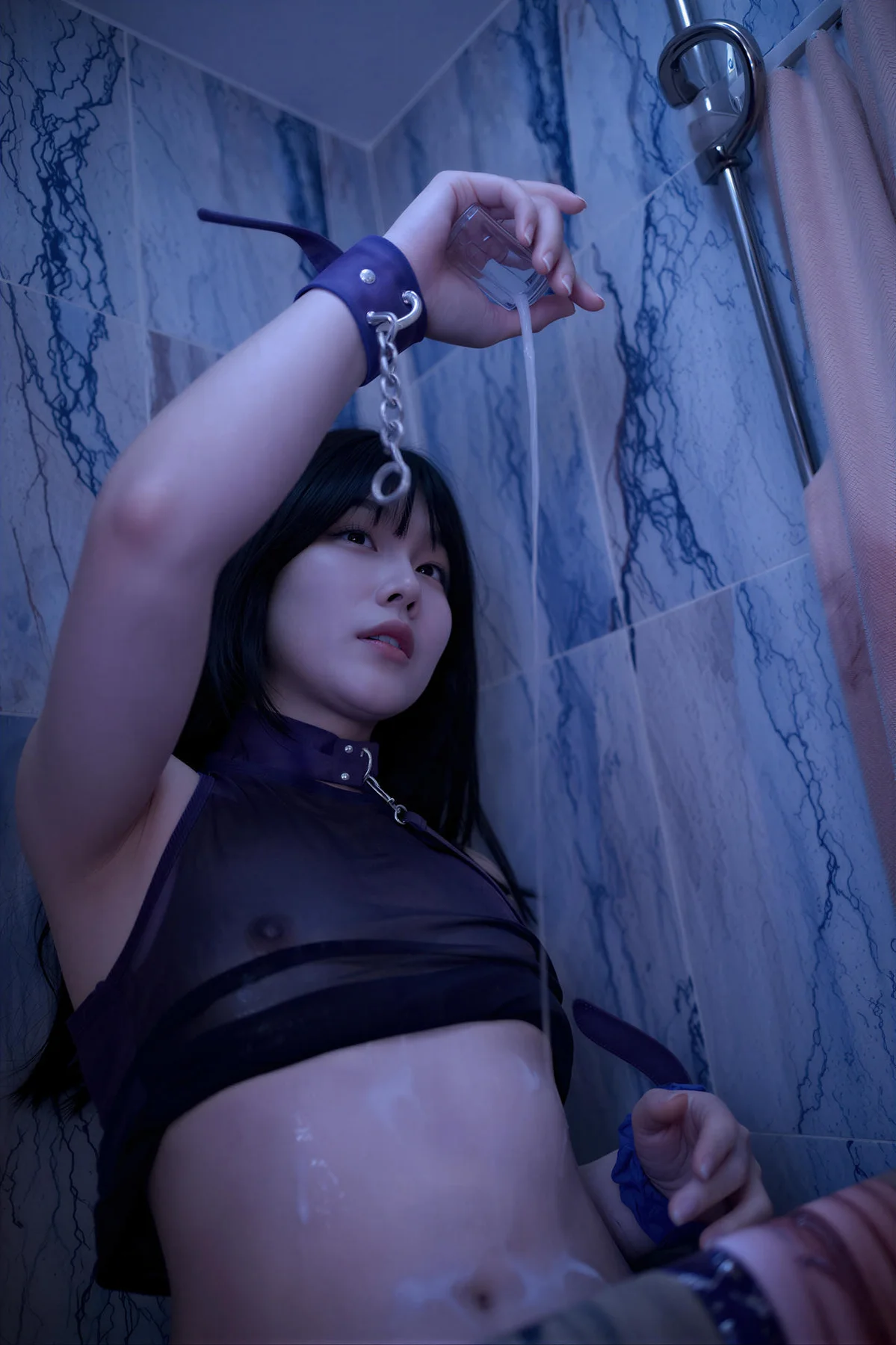 BLUECAKE No.197 YeonJju黑色透视连体衣 - 16