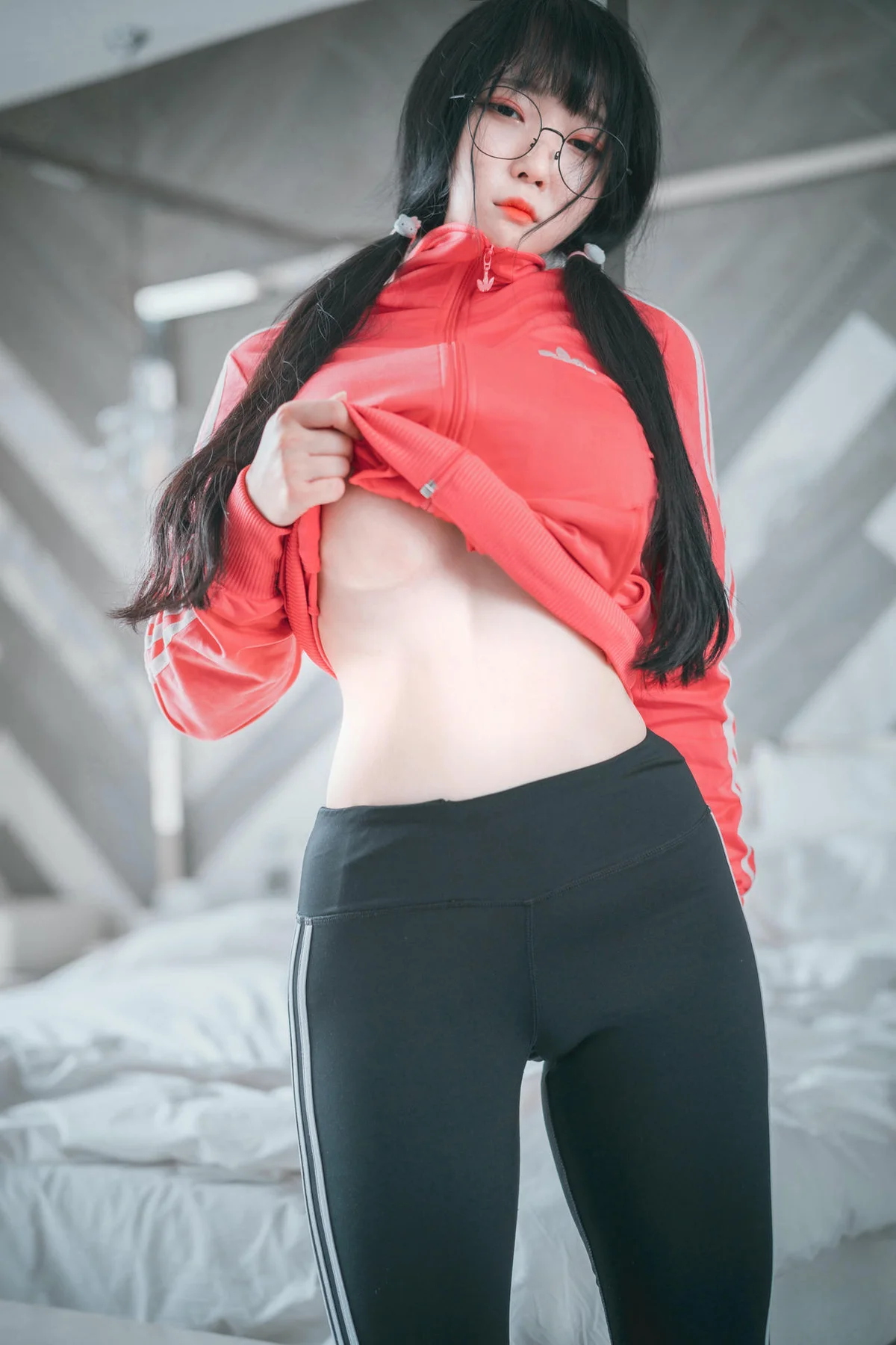 DJAWA  No.001 Aram萝莉爆乳紧身裤 - 56