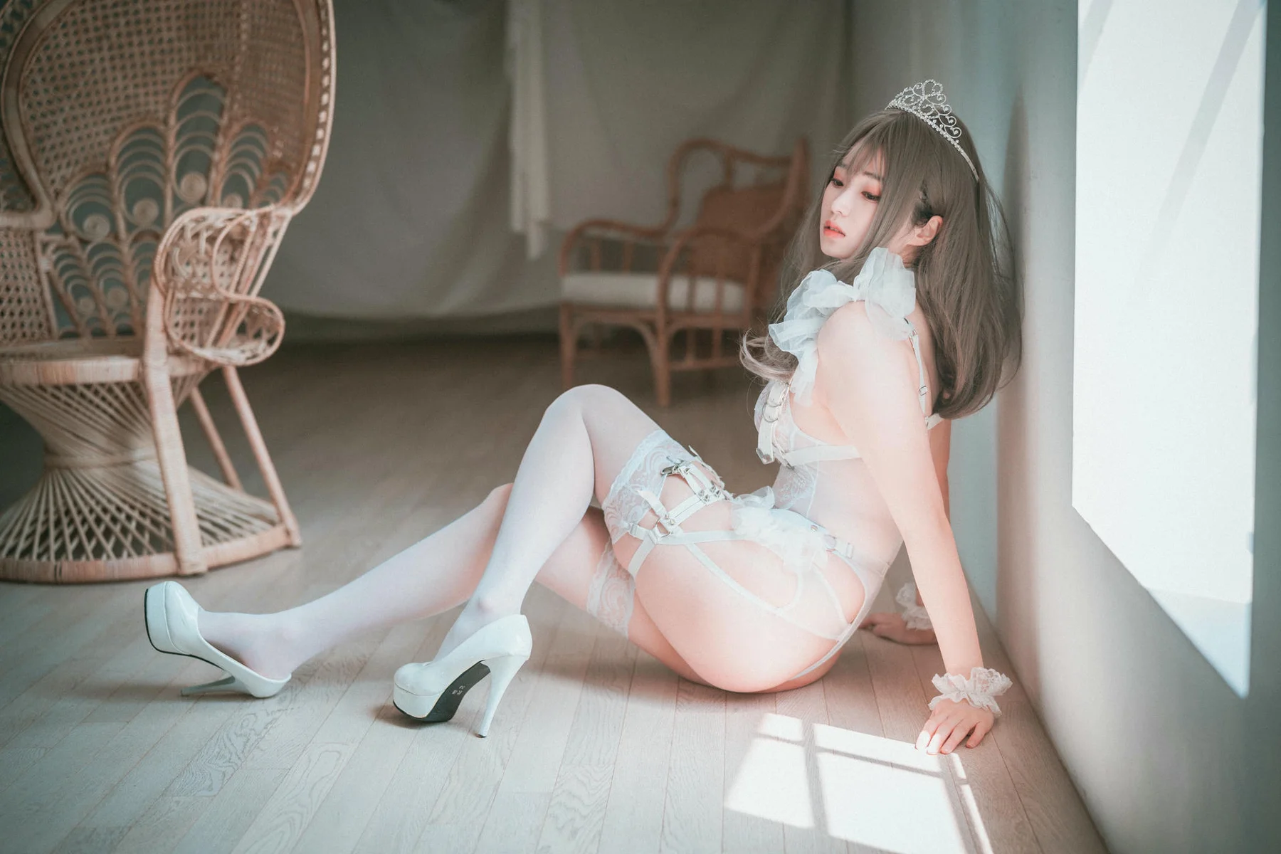 DJAWA No.009 Bambi白丝少女美臀 - 55
